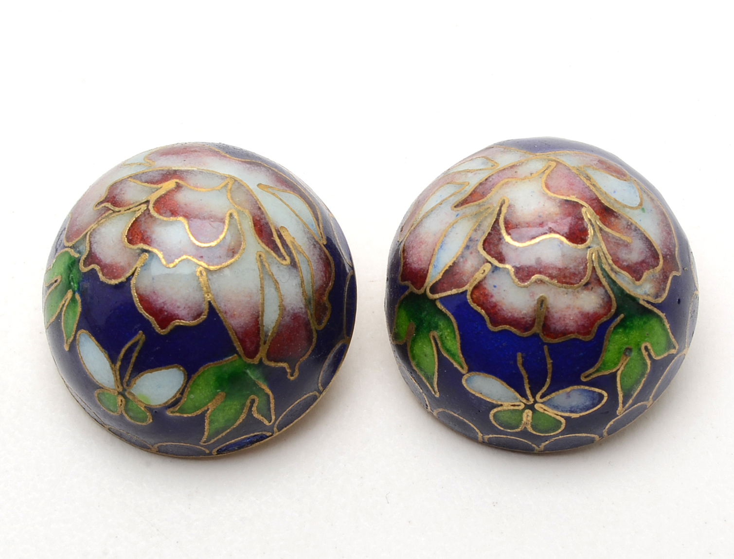 Chinese Cloisonné Enamel Demi-Parure Jewelry Set