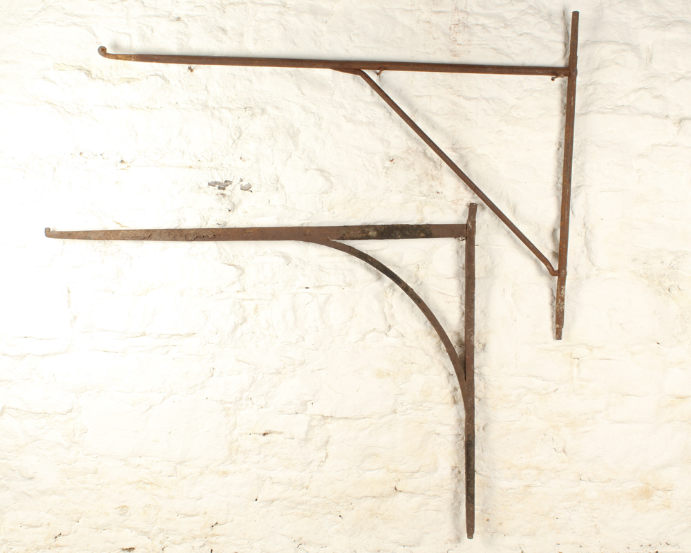 Antique Hand-Forged Fireplace Cranes