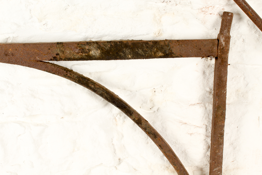 Antique Hand-Forged Fireplace Cranes