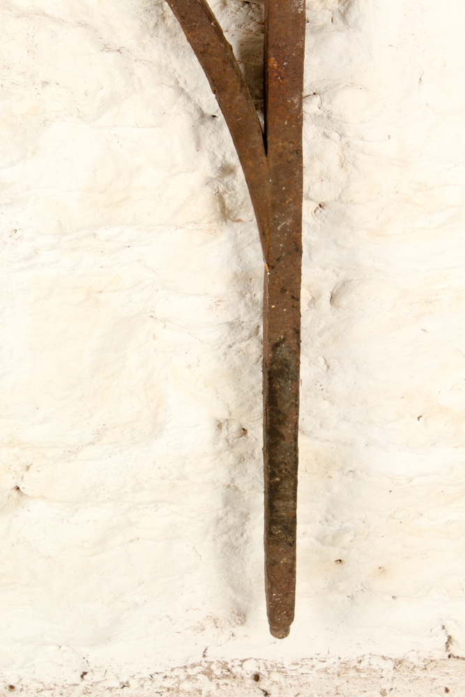 Antique Hand-Forged Fireplace Cranes