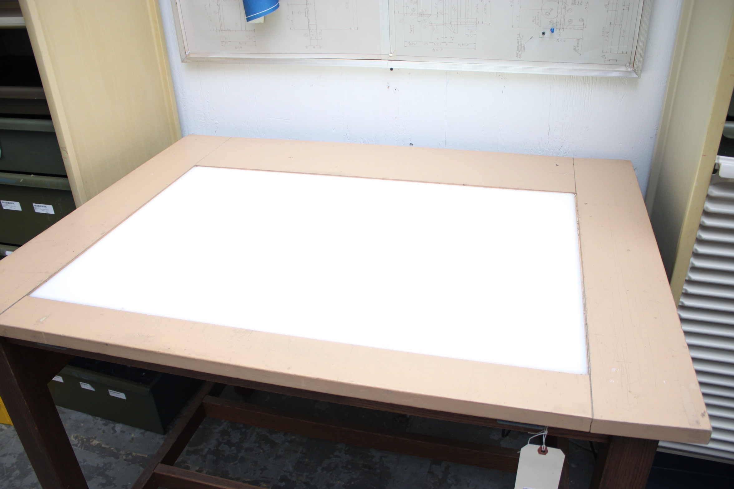 Vintage Illuminated Drafting Table