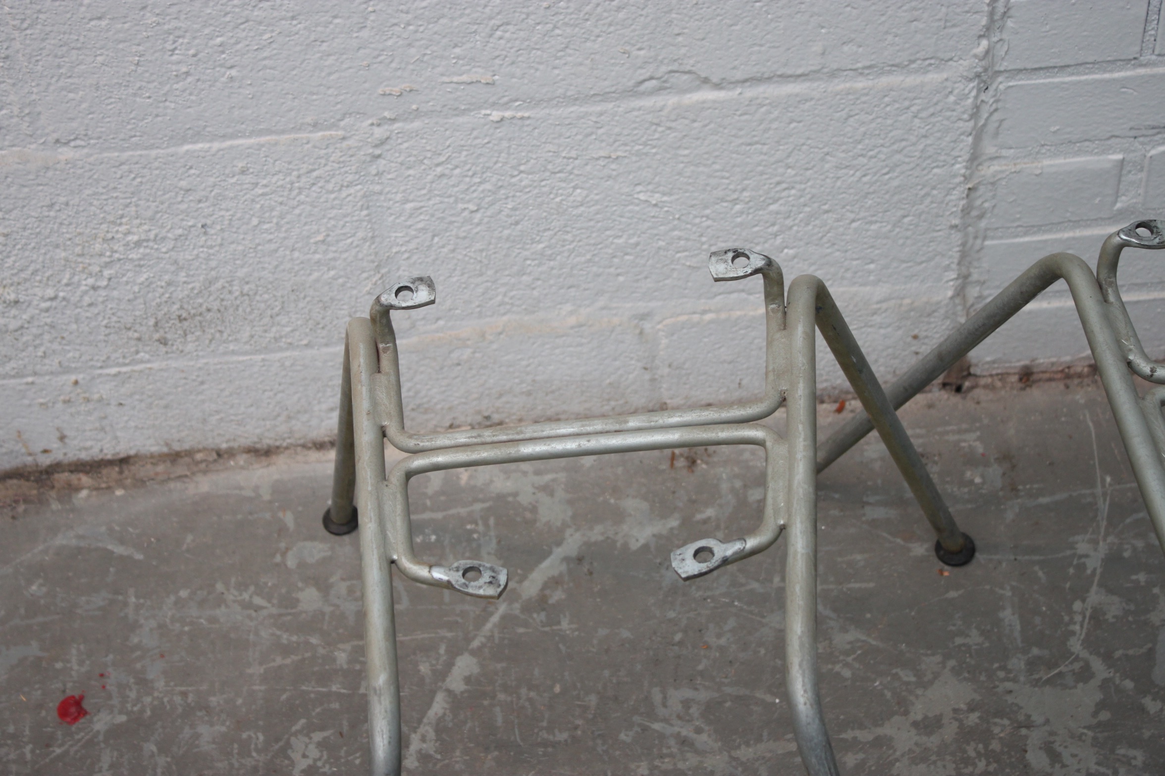 Vintage Herman Miller Shell Chair Style Metal Chair Frames