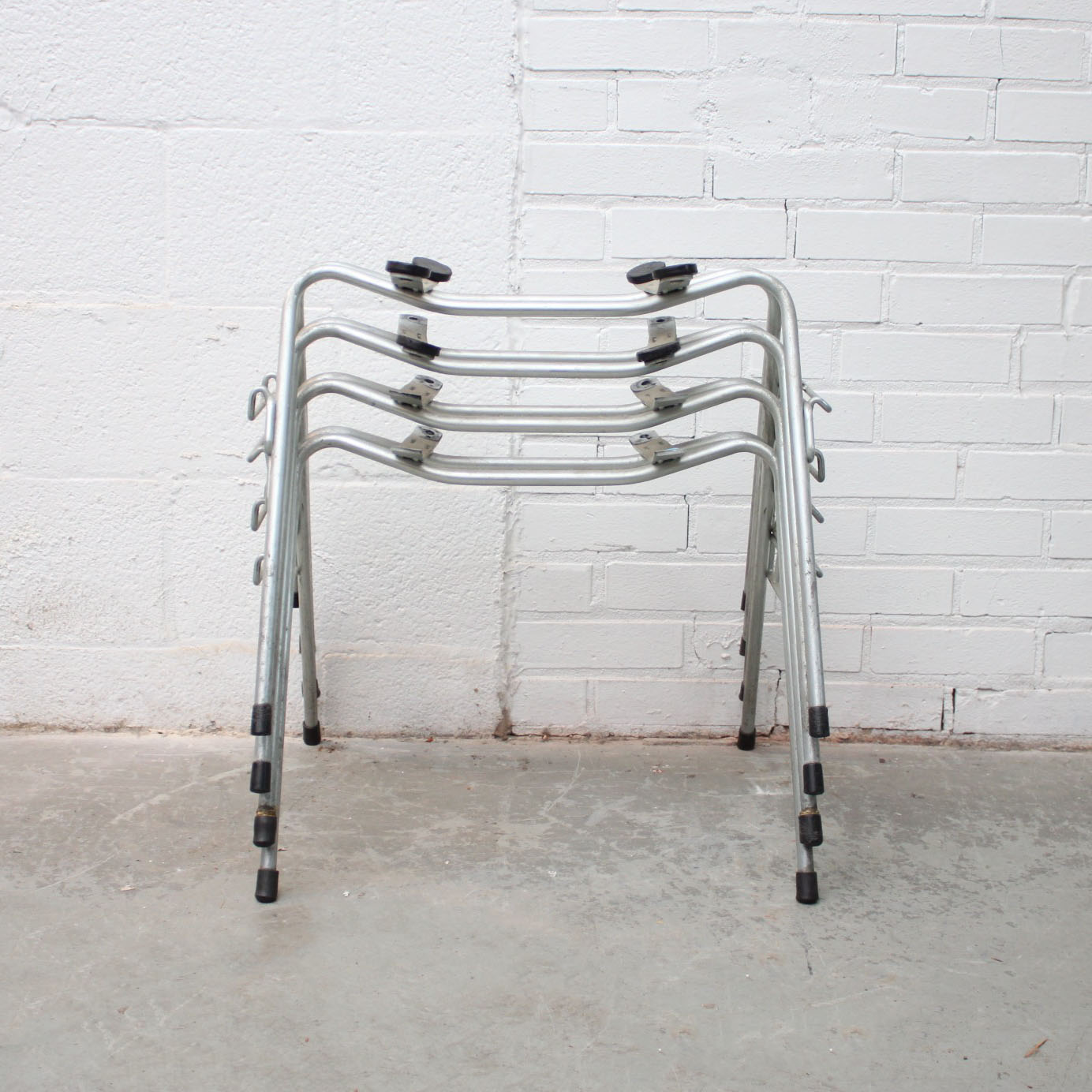 Vintage Herman Miller Shell Chair Style Metal Chair Frames