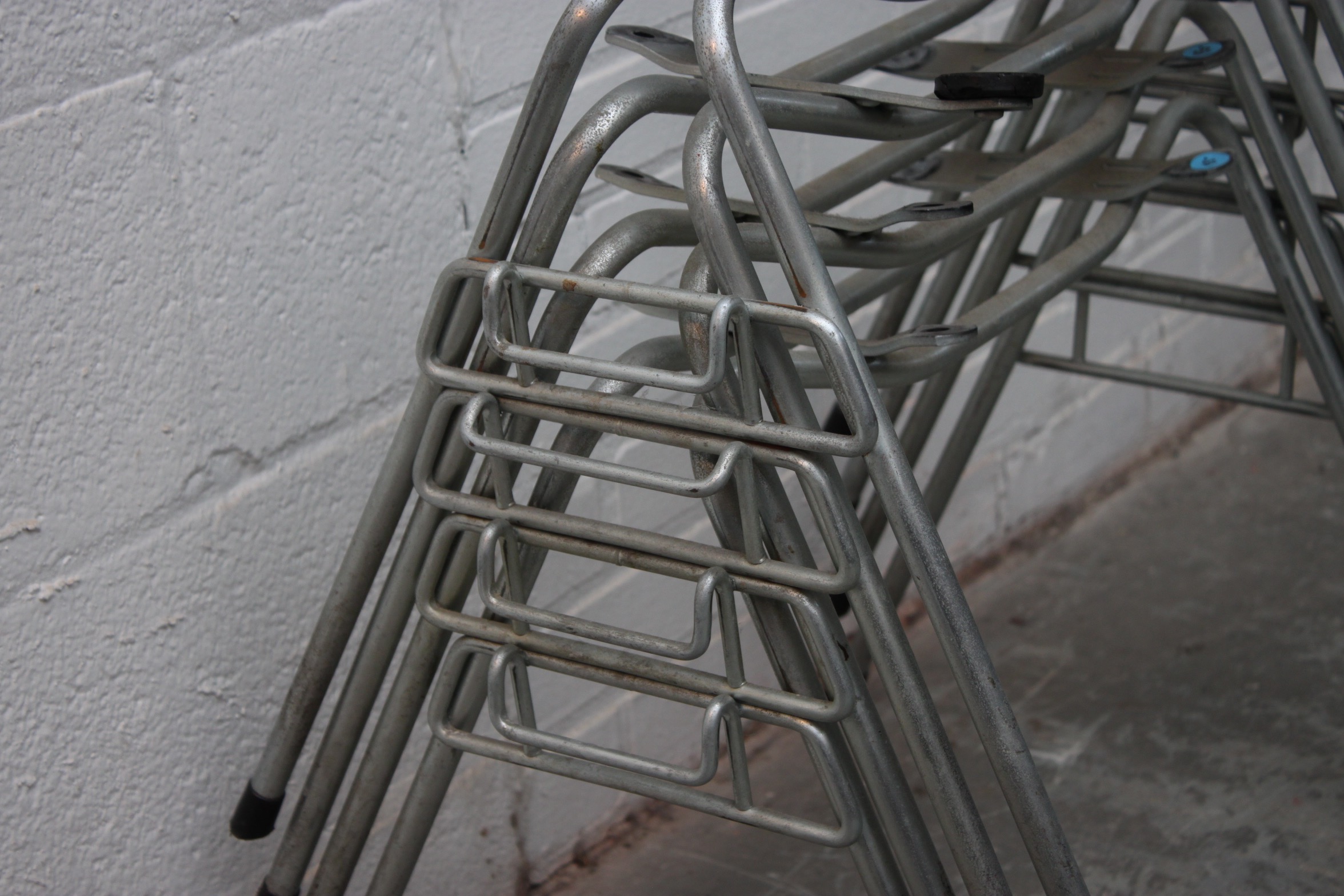 Vintage Herman Miller Shell Chair Style Metal Chair Frames
