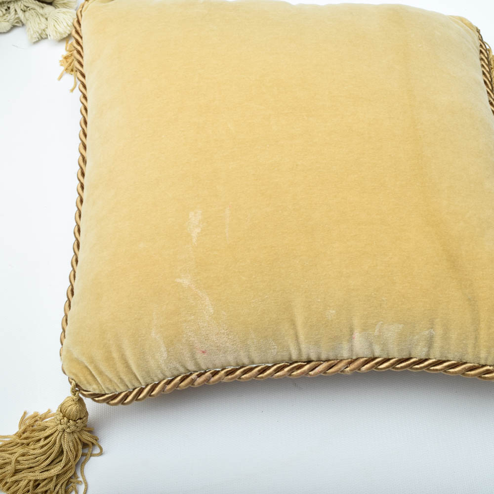 Floral Needlepoint Throw Pillows