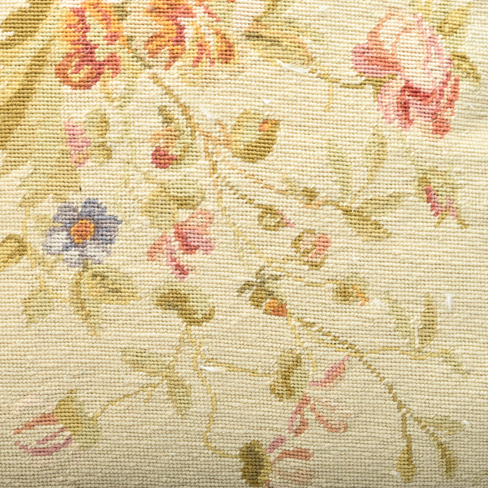 Floral Needlepoint Throw Pillows