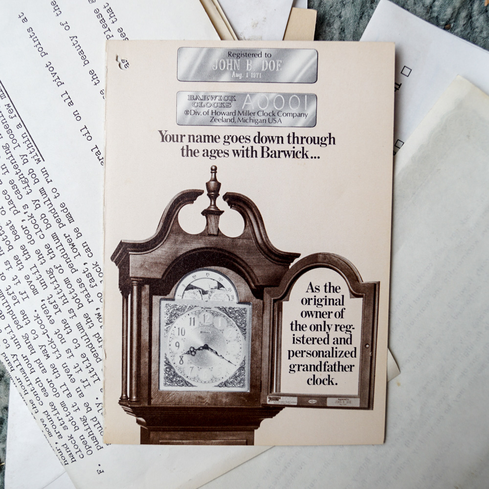 Barwick Grandfather Clock