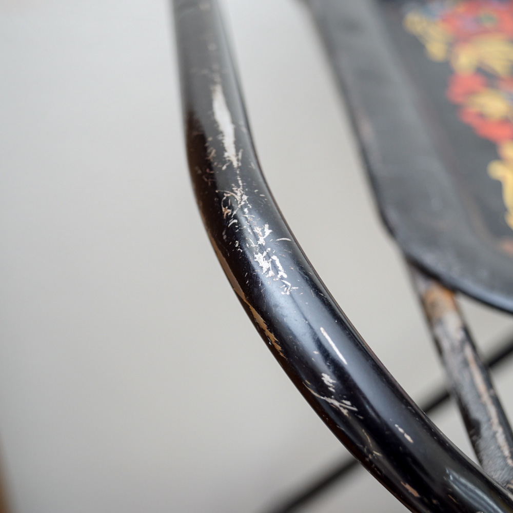 Vintage Metal Folding Tray Cart