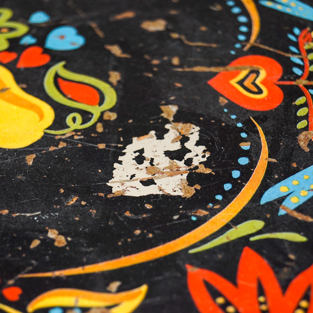 Vintage Metal Folding Tray Cart