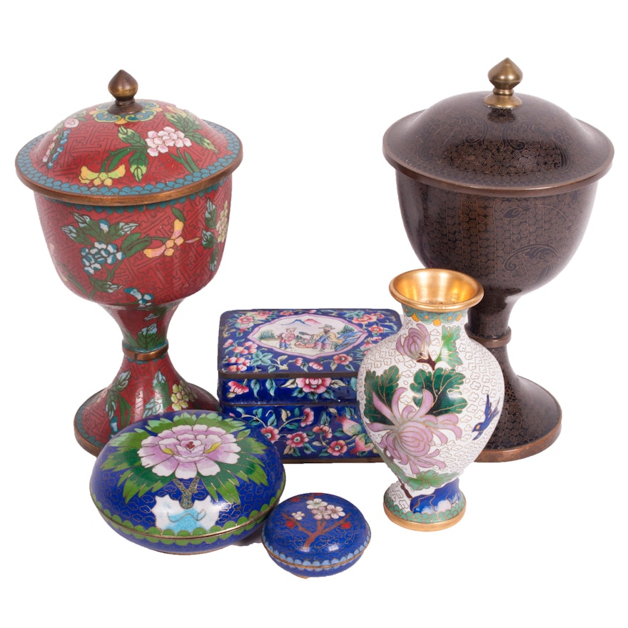 Chinese Cloisonné Decorative Assortment