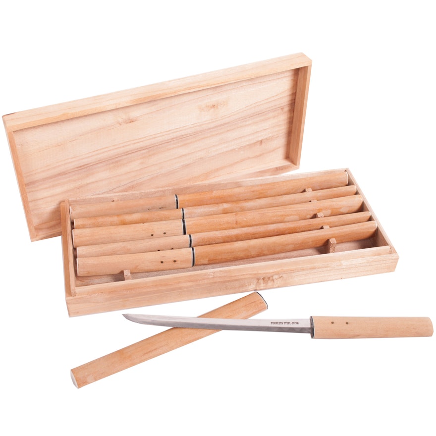 Takahashi Style Serrated "Katana" Knife Set