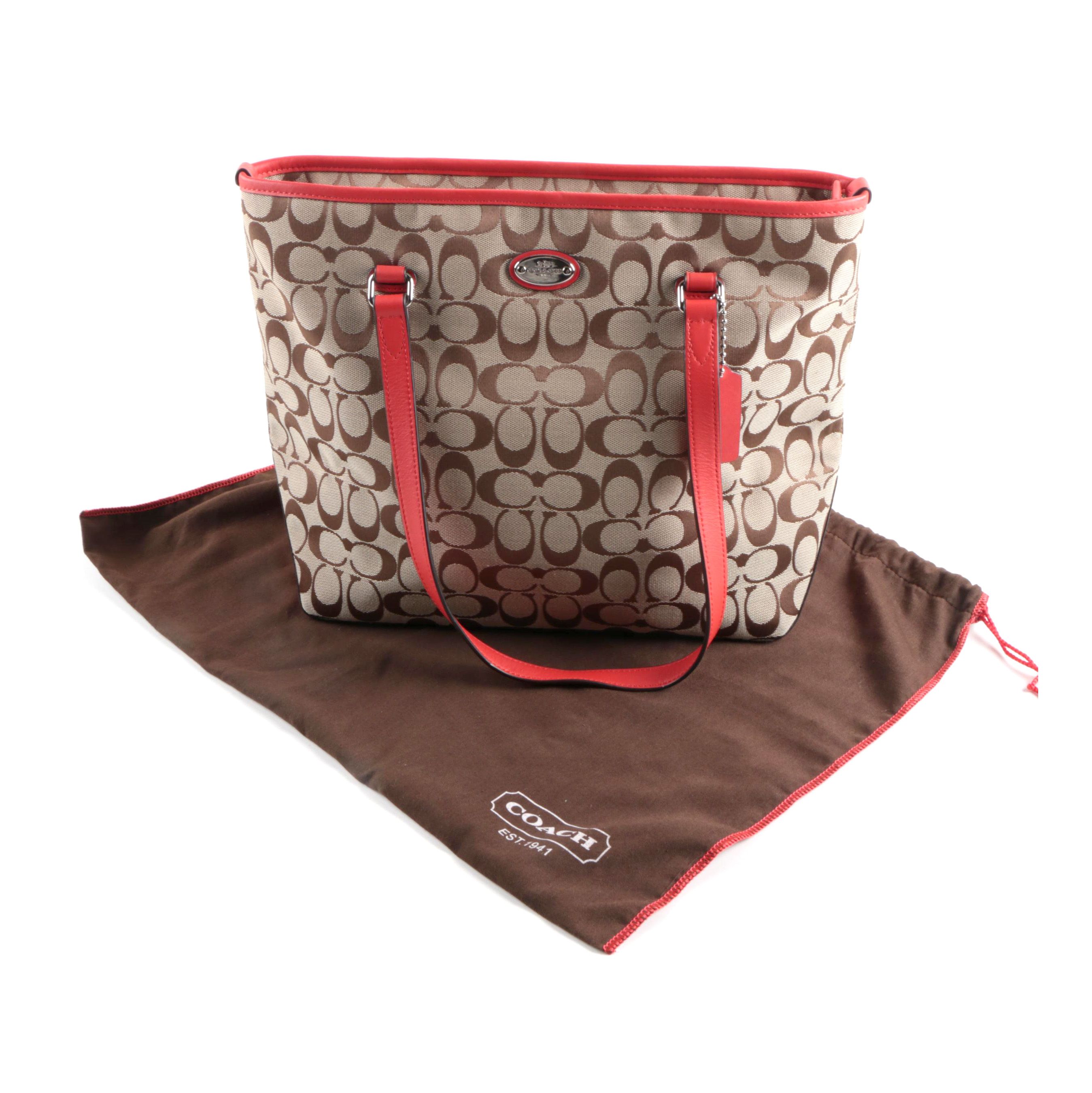 Coach Signature Canvas Tote