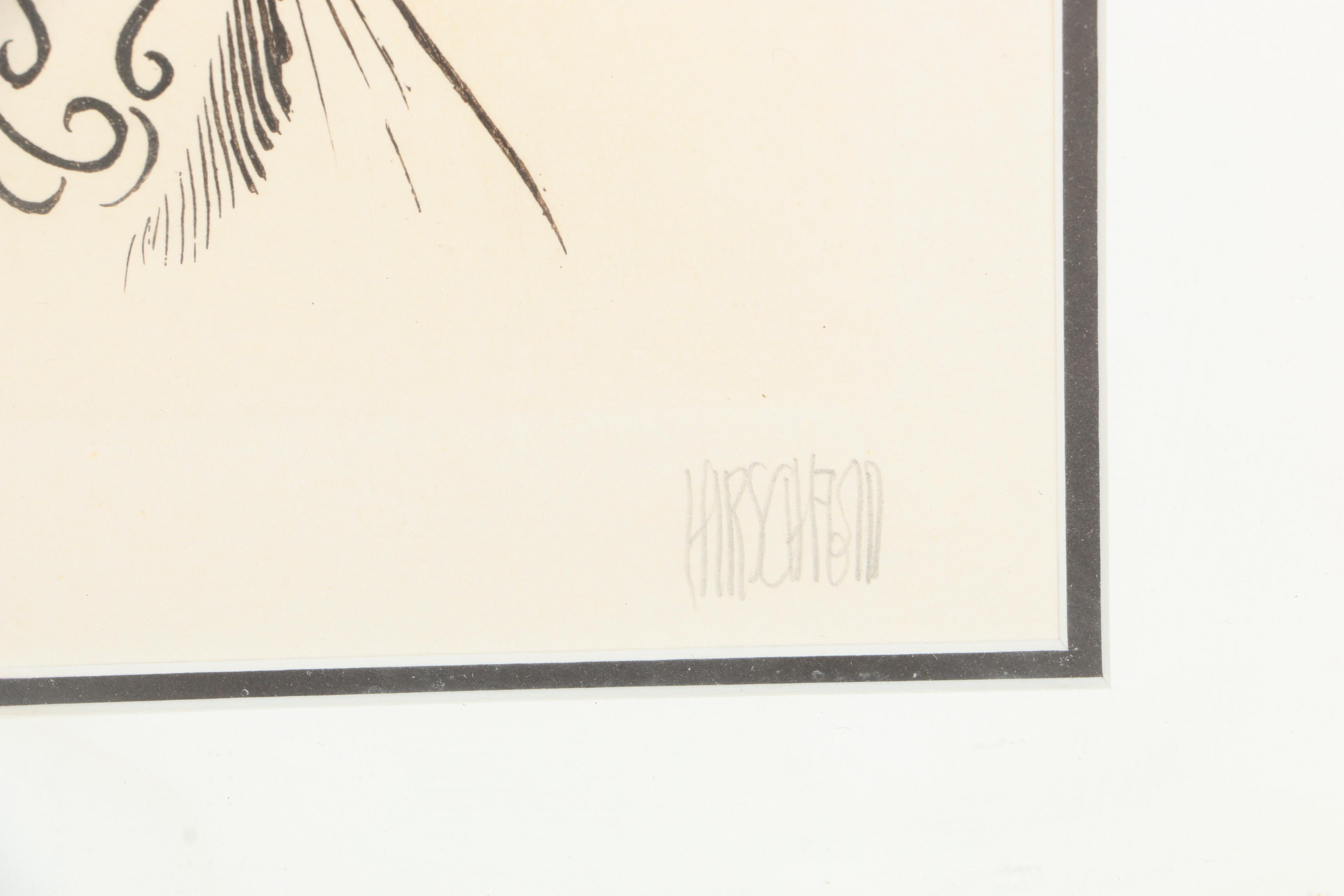 Al Hirschfeld Limited Edition Etching "Carol Channing"