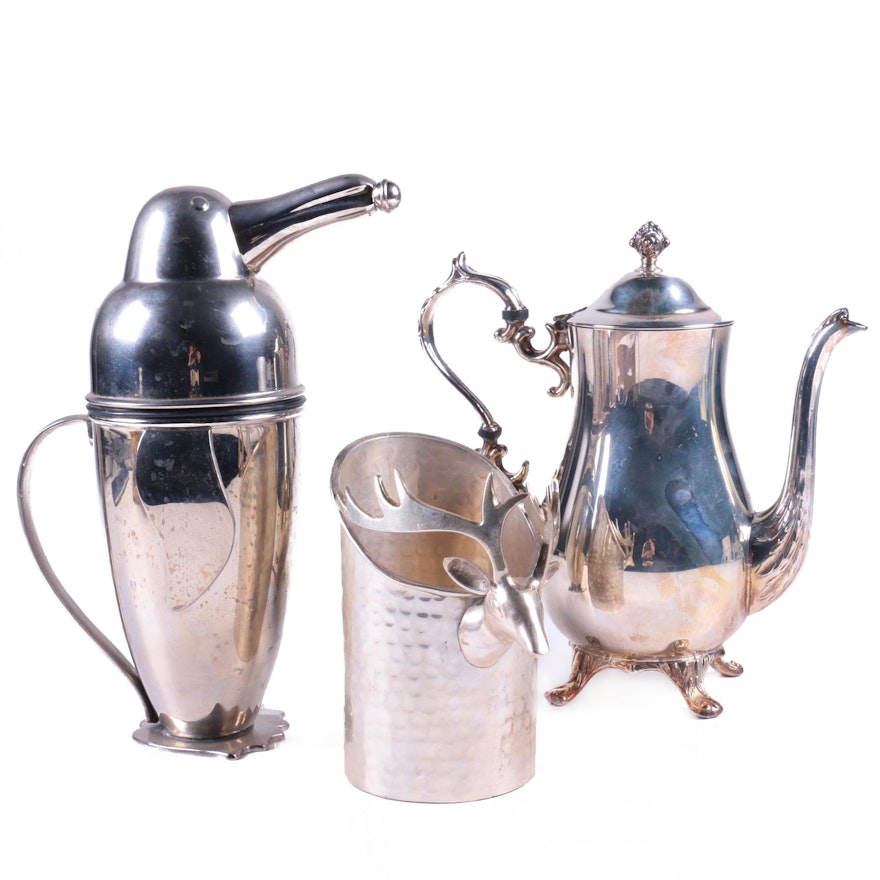 Silver Plate Vessels Featuring English Silver Mfg. Corp.