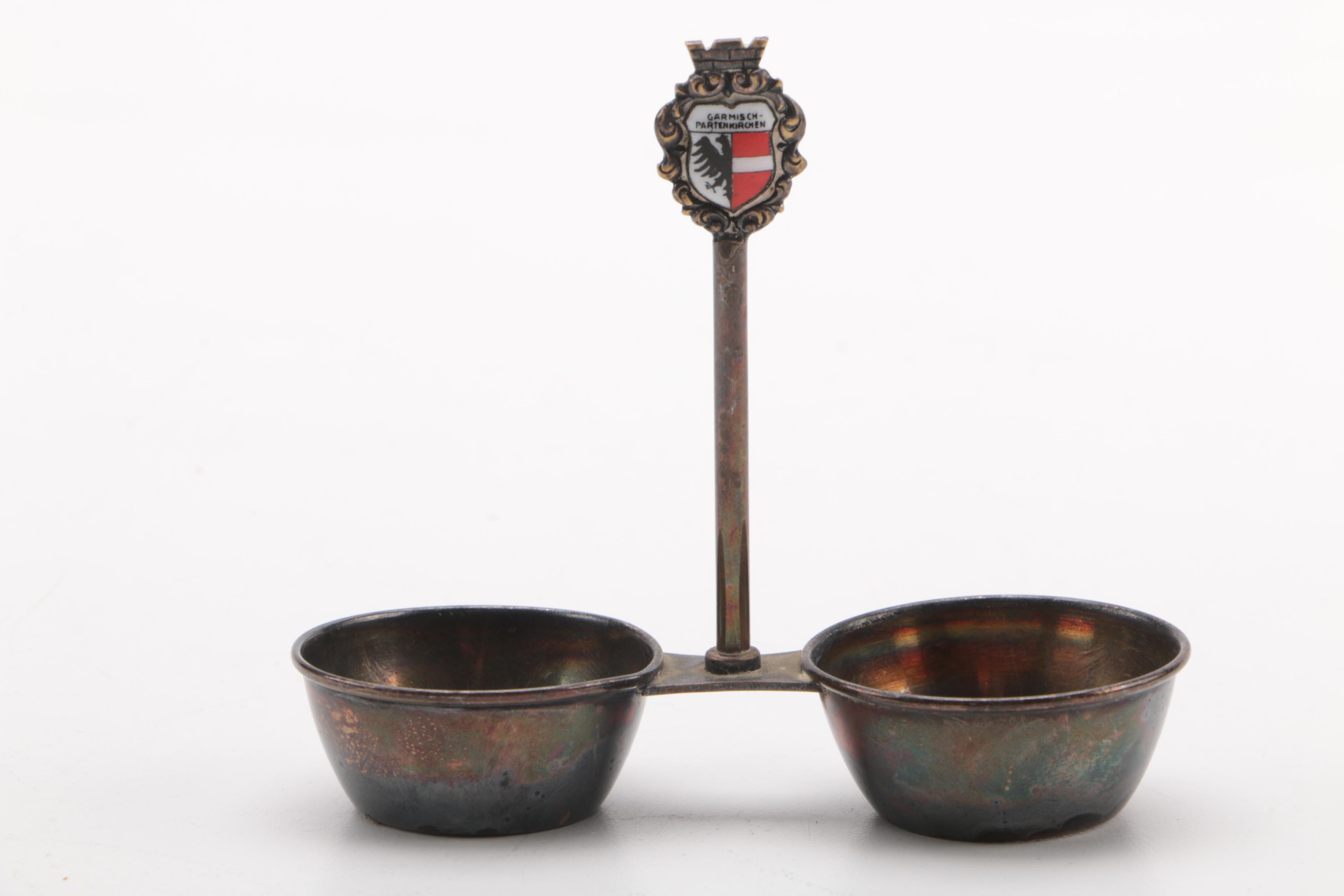 Johann Haviland Porcelain Salt and Pepper Shakers and Holder