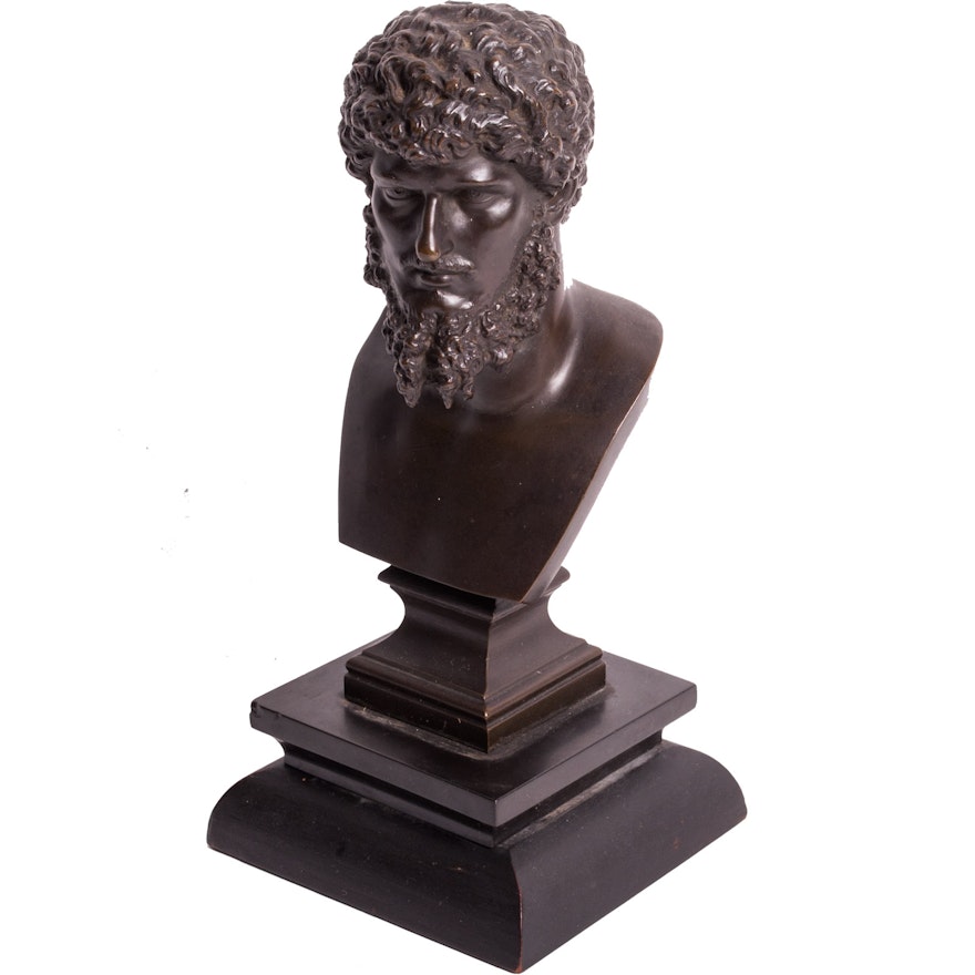 Reproduction Bronze Bust of Lucius Verus After Charles-Gabriel Sauvage