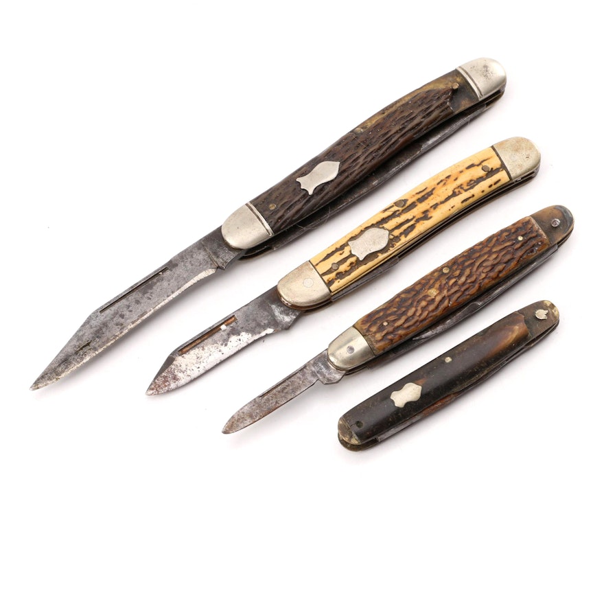 Vintage Folding Knives Featuring Schrade