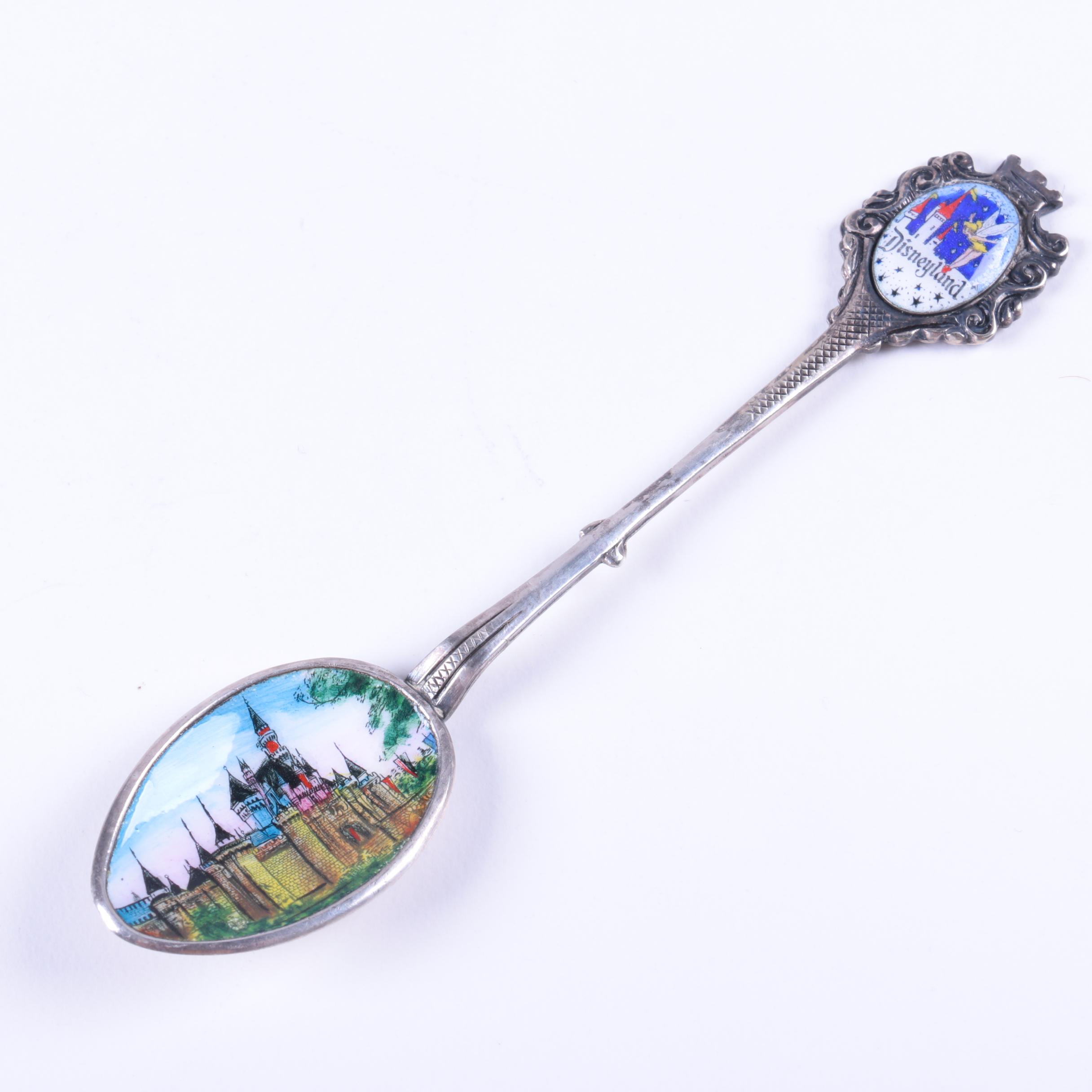 Disneyland Souvenir Spoon and Other Silver Plate Spoons