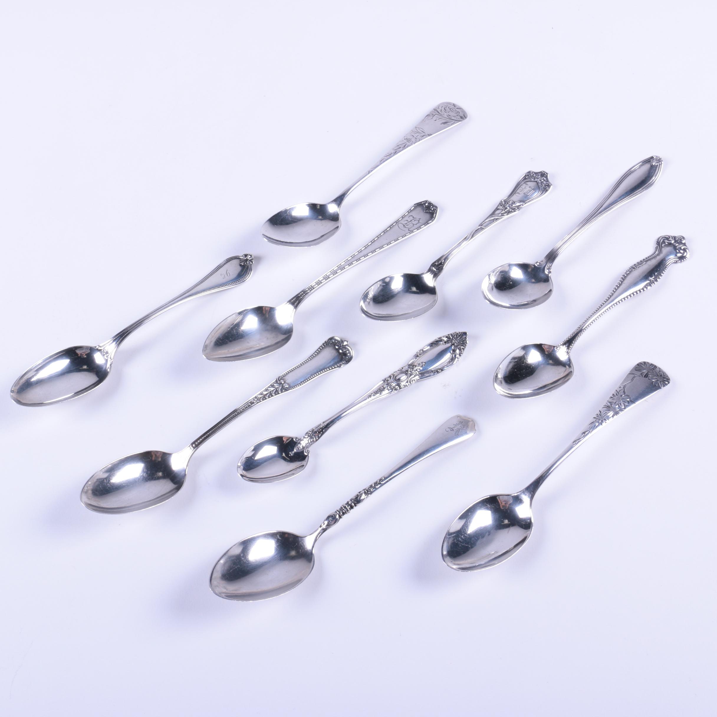Whiting and International Silver Co. Sterling Silver Spoons
