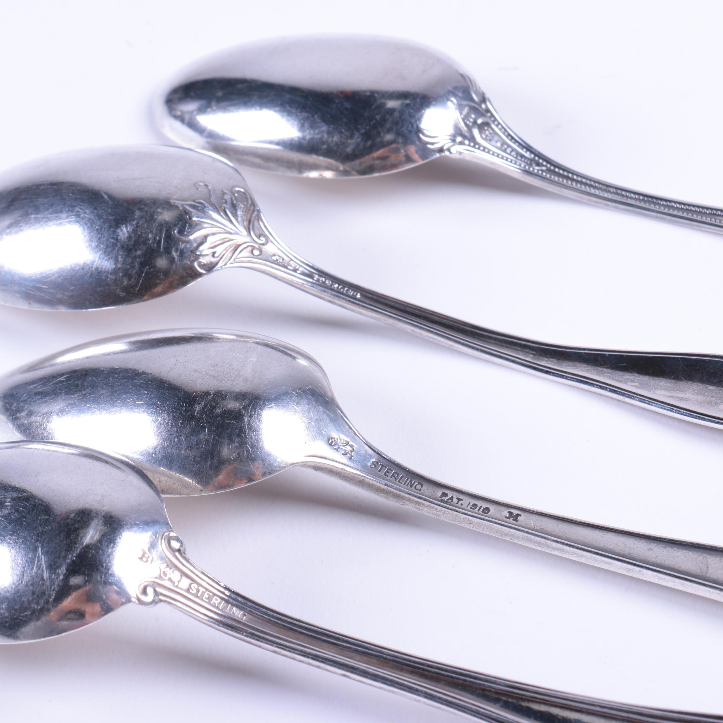 Whiting and International Silver Co. Sterling Silver Spoons