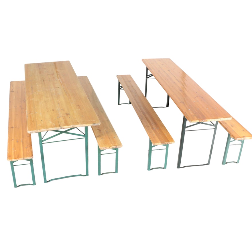 German Oktoberfest / Beer Fest Folding Tables and Benches