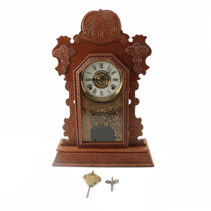 Ingraham Co. Gingerbread Clock