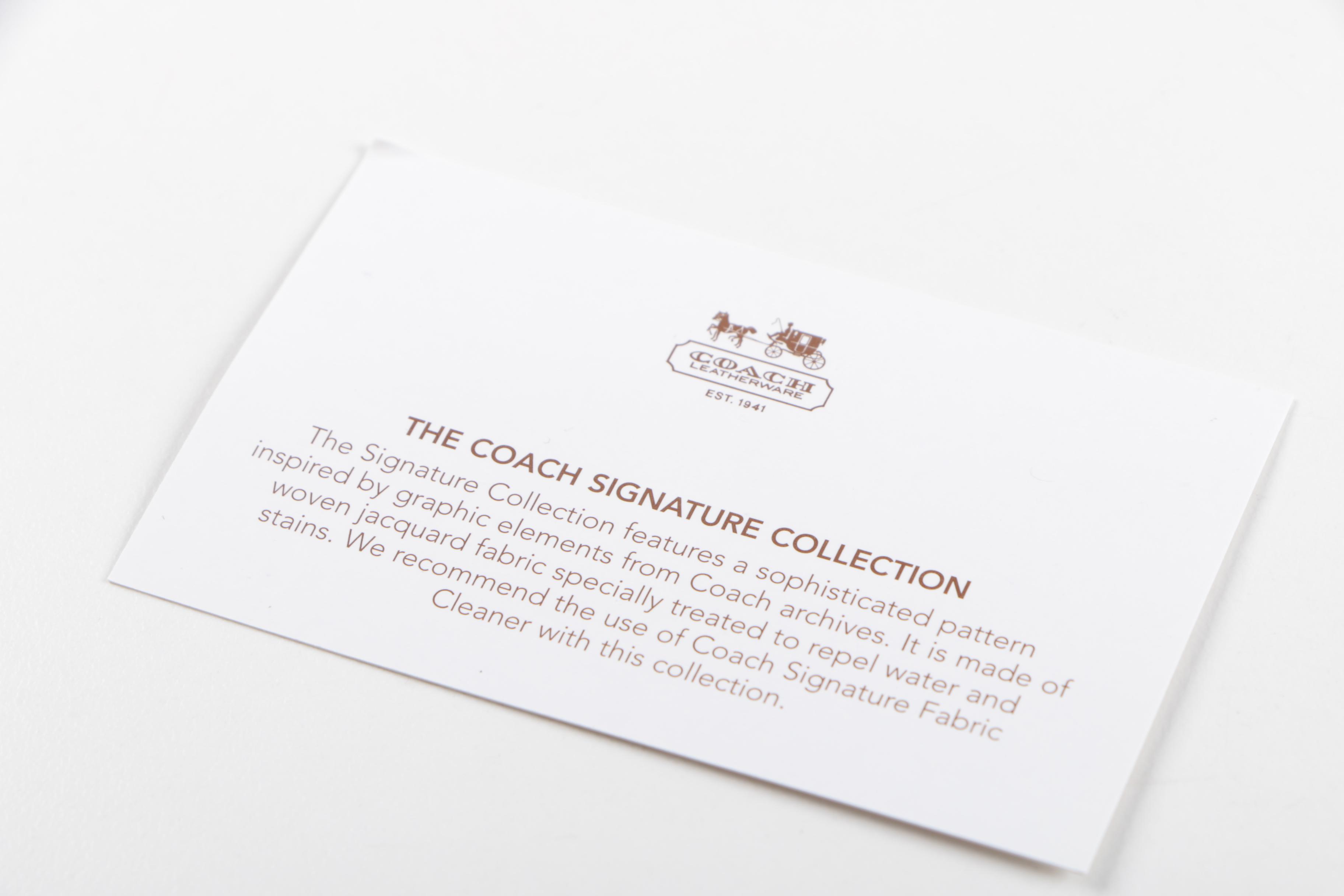 Coach Signature Canvas and Leather Cosmetic Case