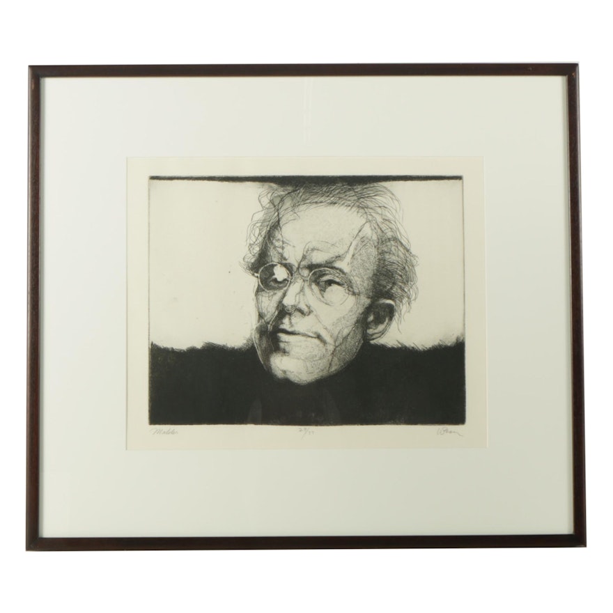 Charles Wells Limited Edition Etching "Mahler"