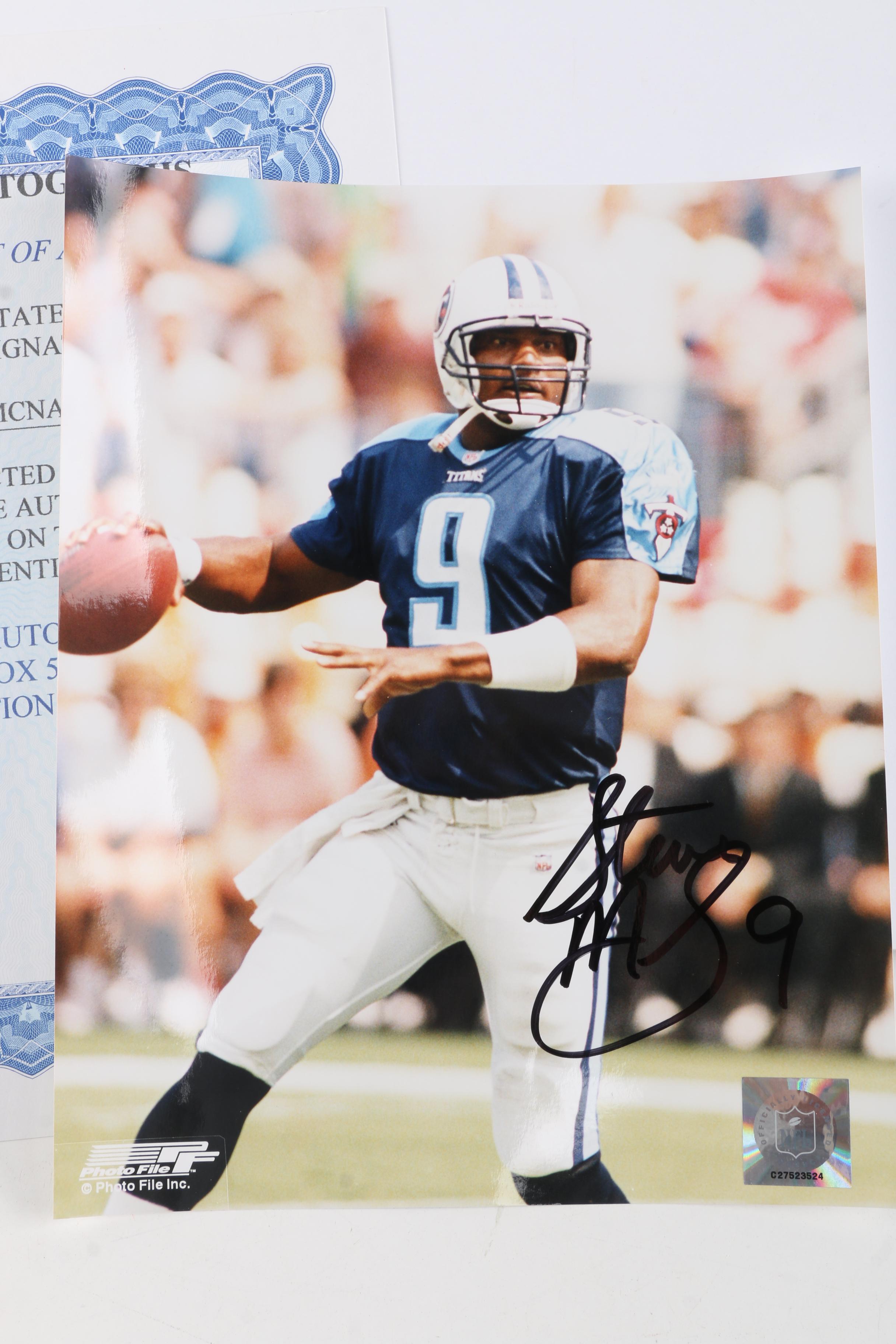 Autographed Steve McNair Photo