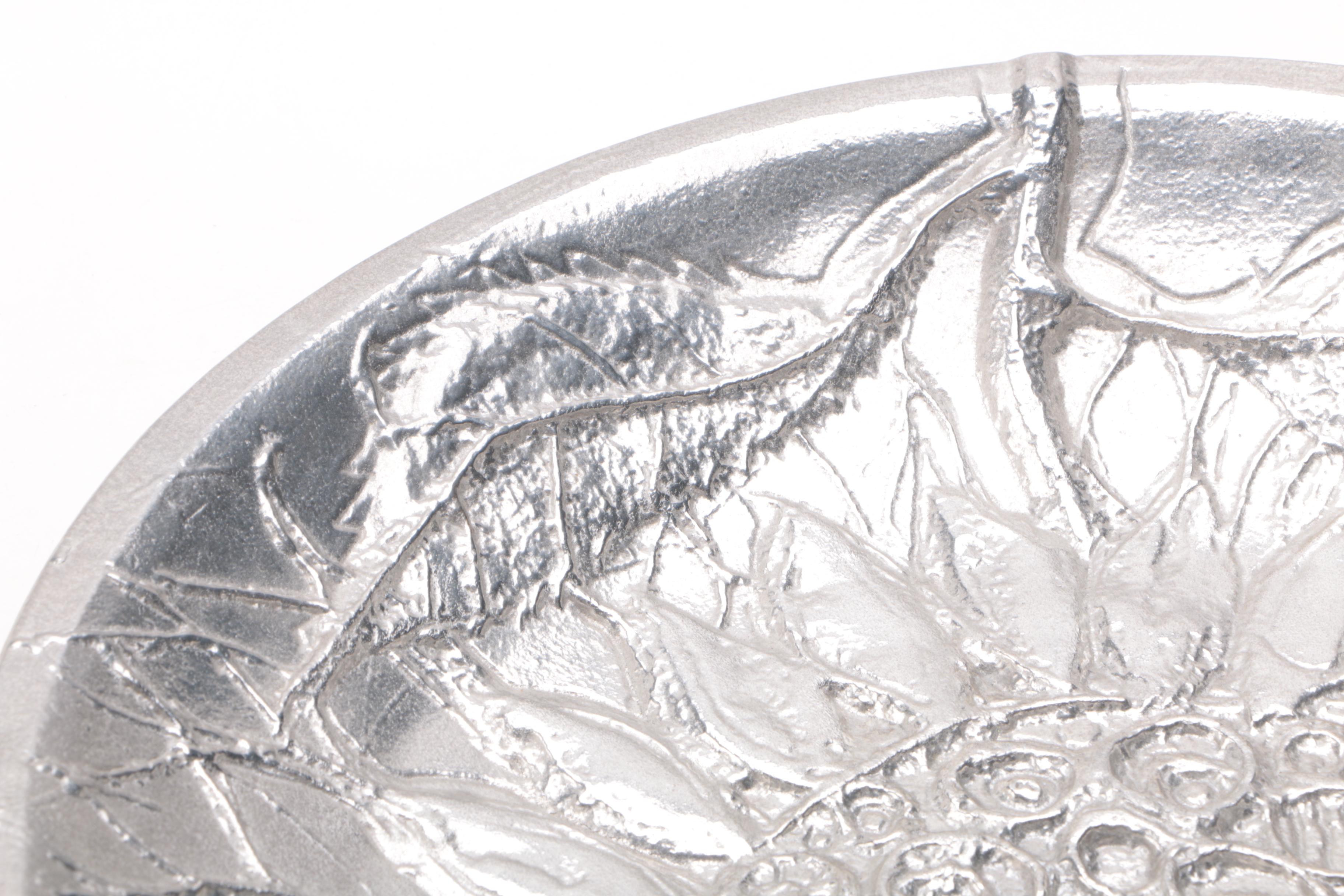 Don Drumm Aluminum "Sunflower" Shallow Bowl