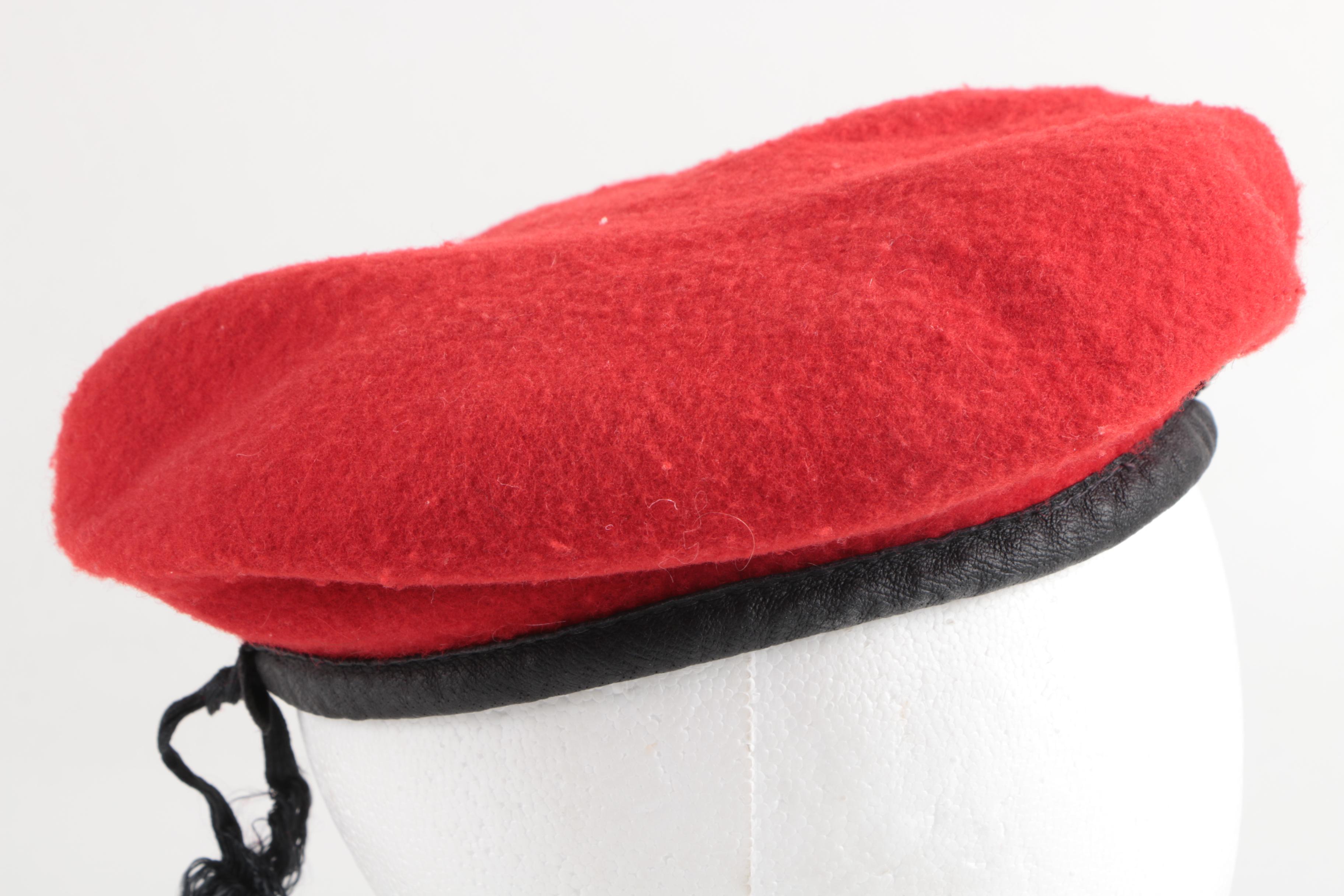 Red German Military Police Beret