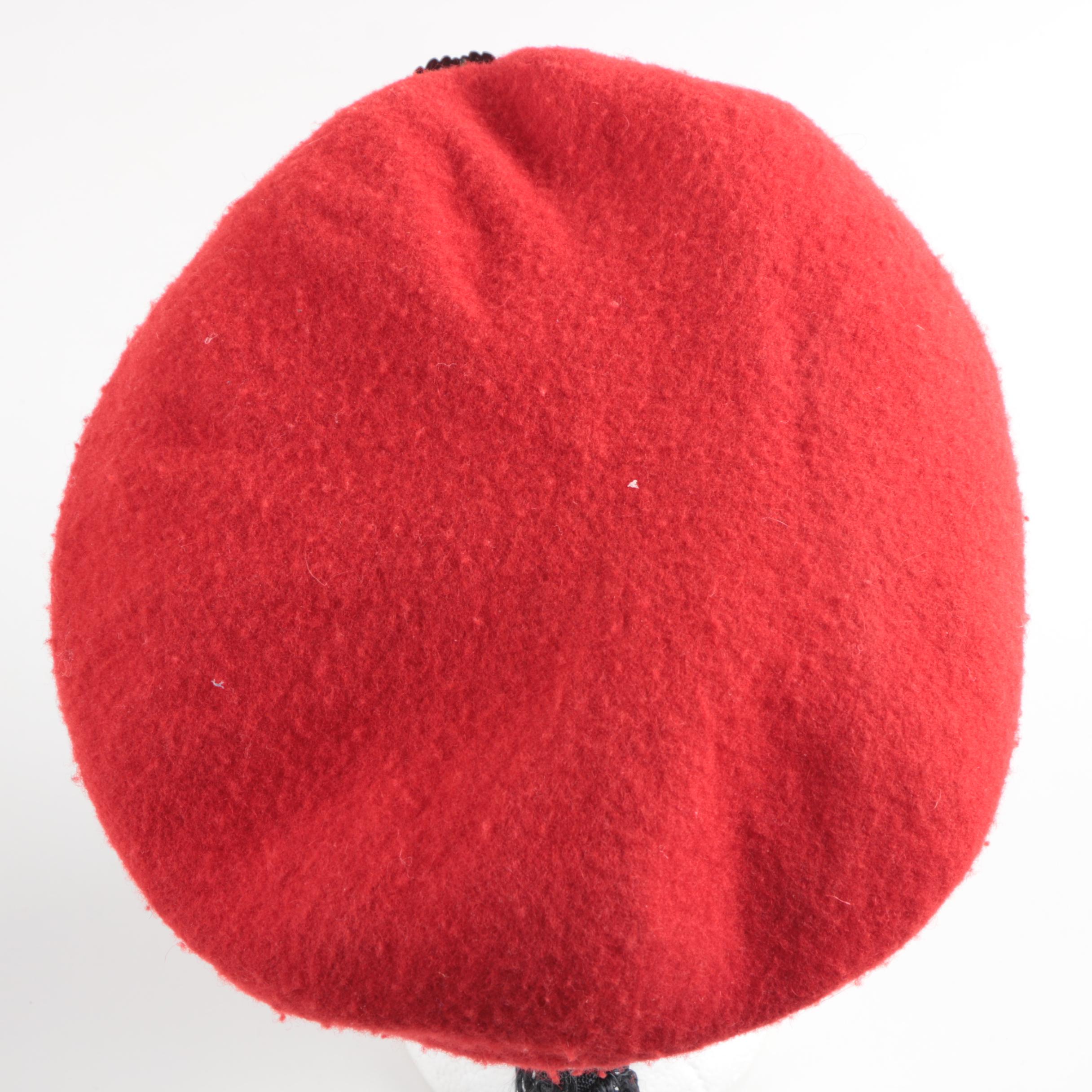 Red German Military Police Beret