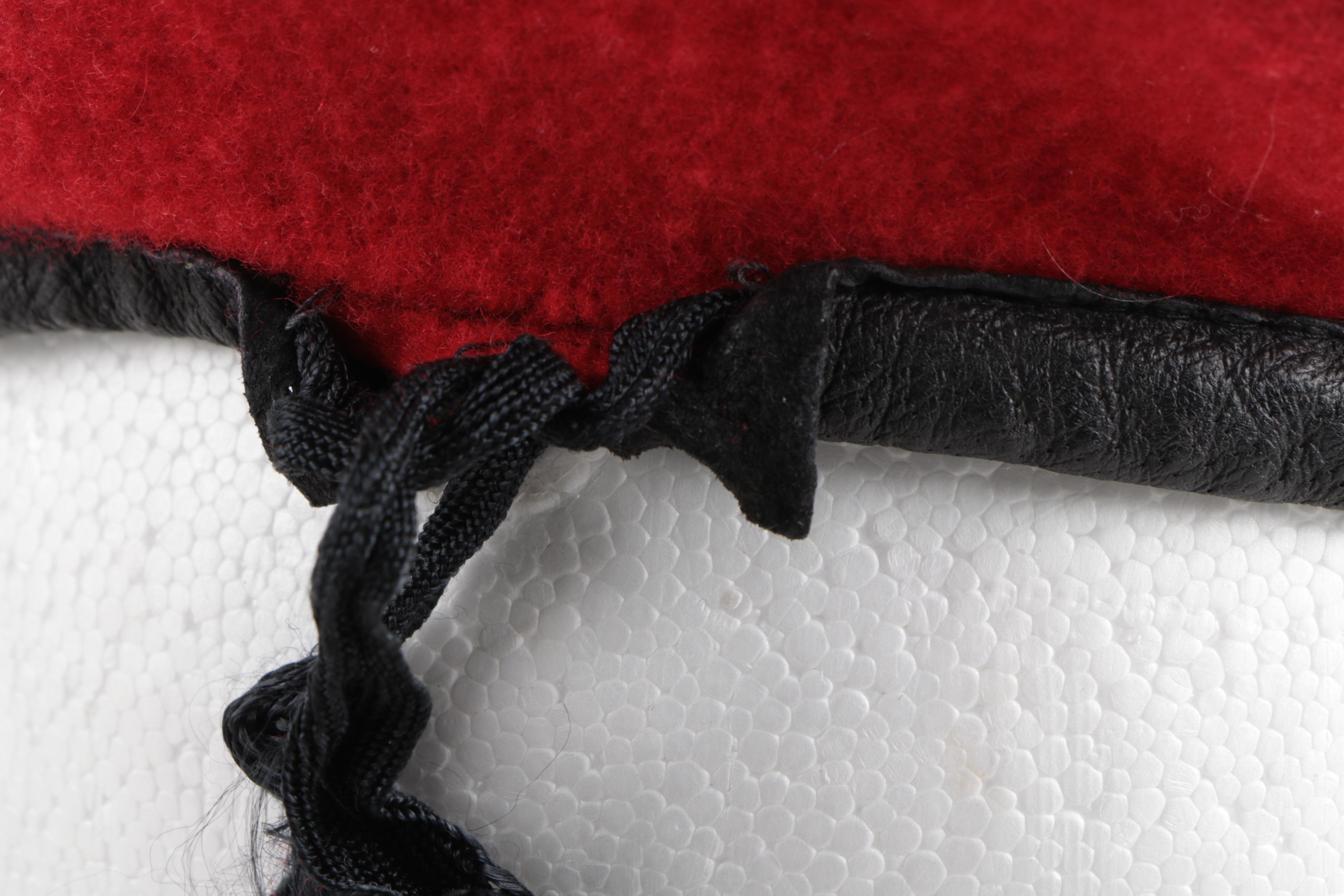 Red German Military Police Beret