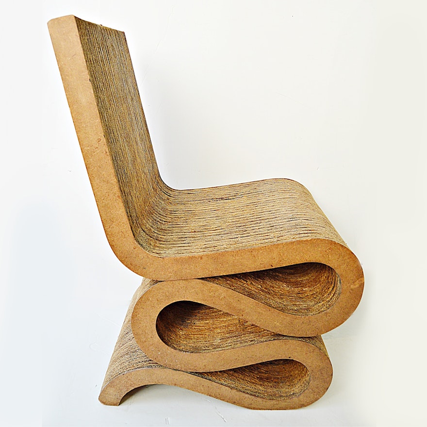 1970s Frank Gehry's "Easy Edge" Corrugated Chair