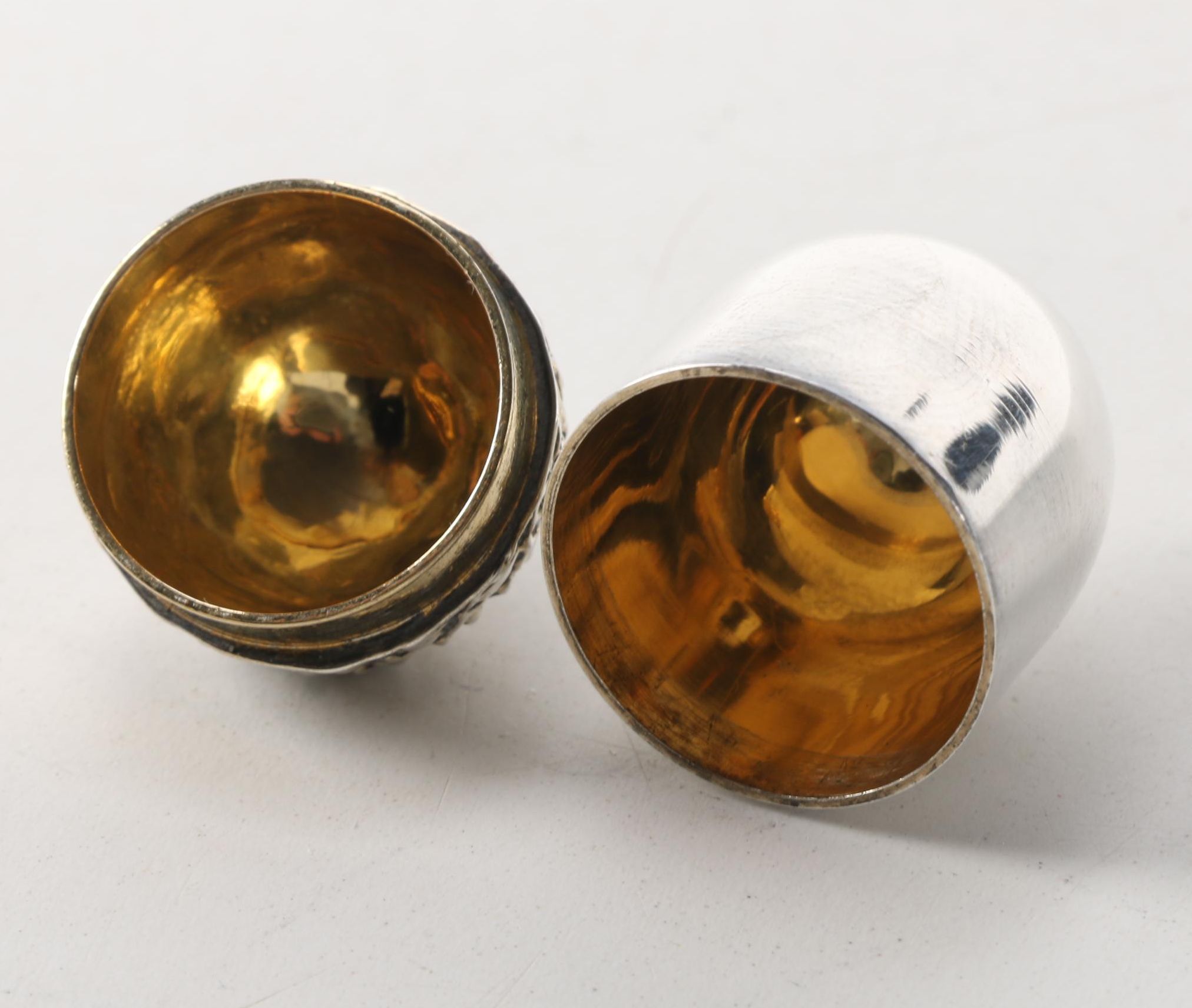 Tiffany & Co. Sterling Silver Acorn Pill Box and Simon Brothers Thimble