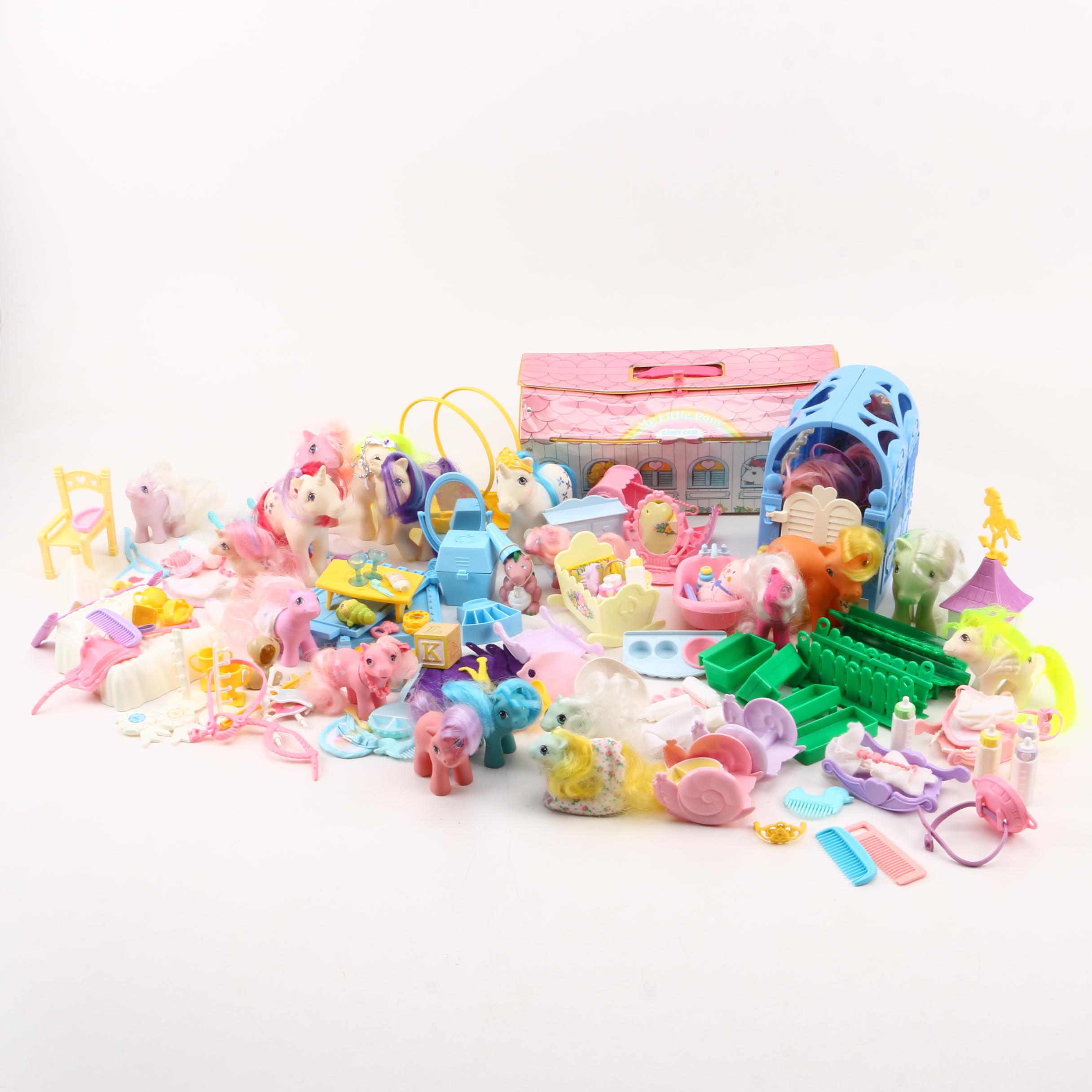 Vintage Hasbro "My Little Pony" Dolls and Accessories