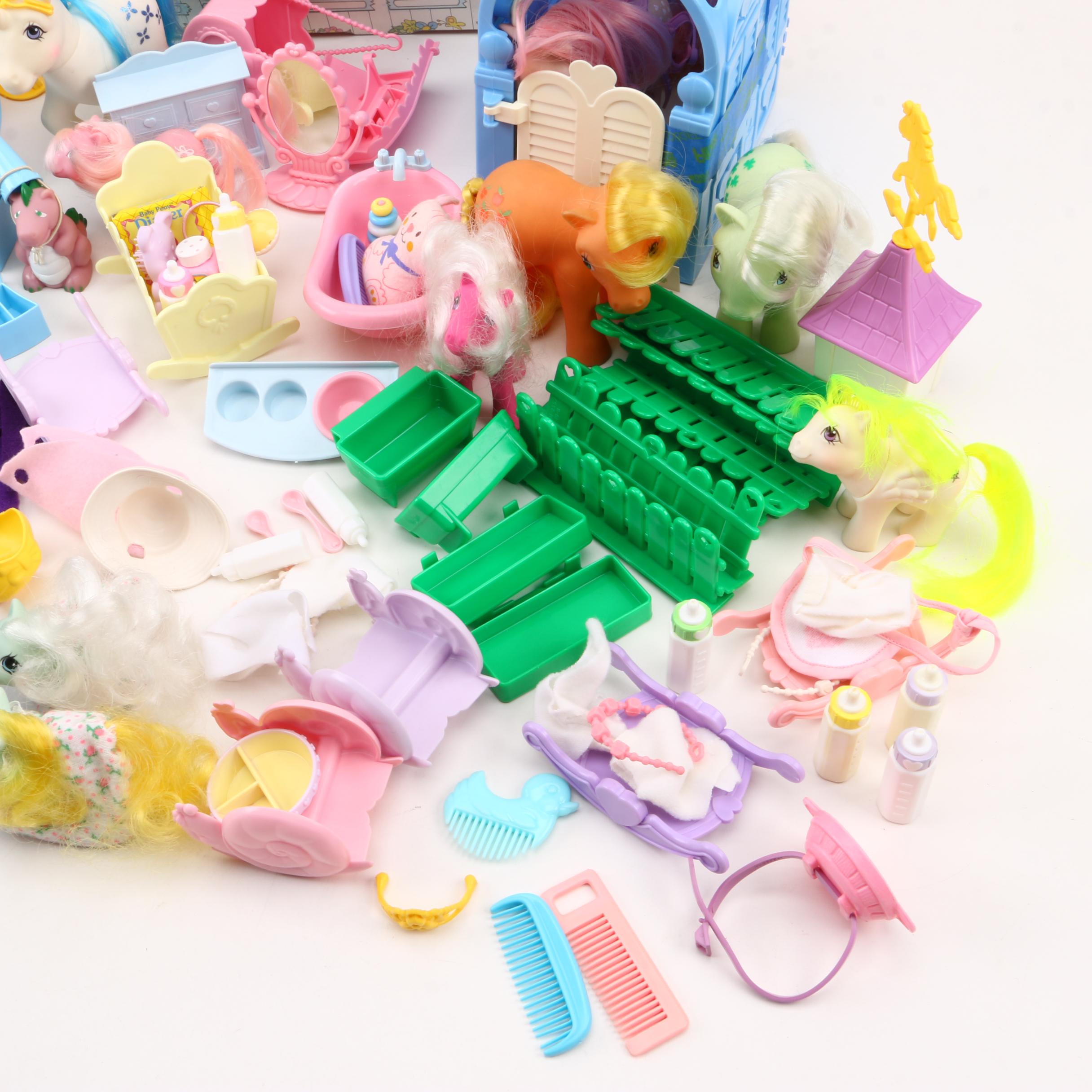 Vintage Hasbro "My Little Pony" Dolls and Accessories
