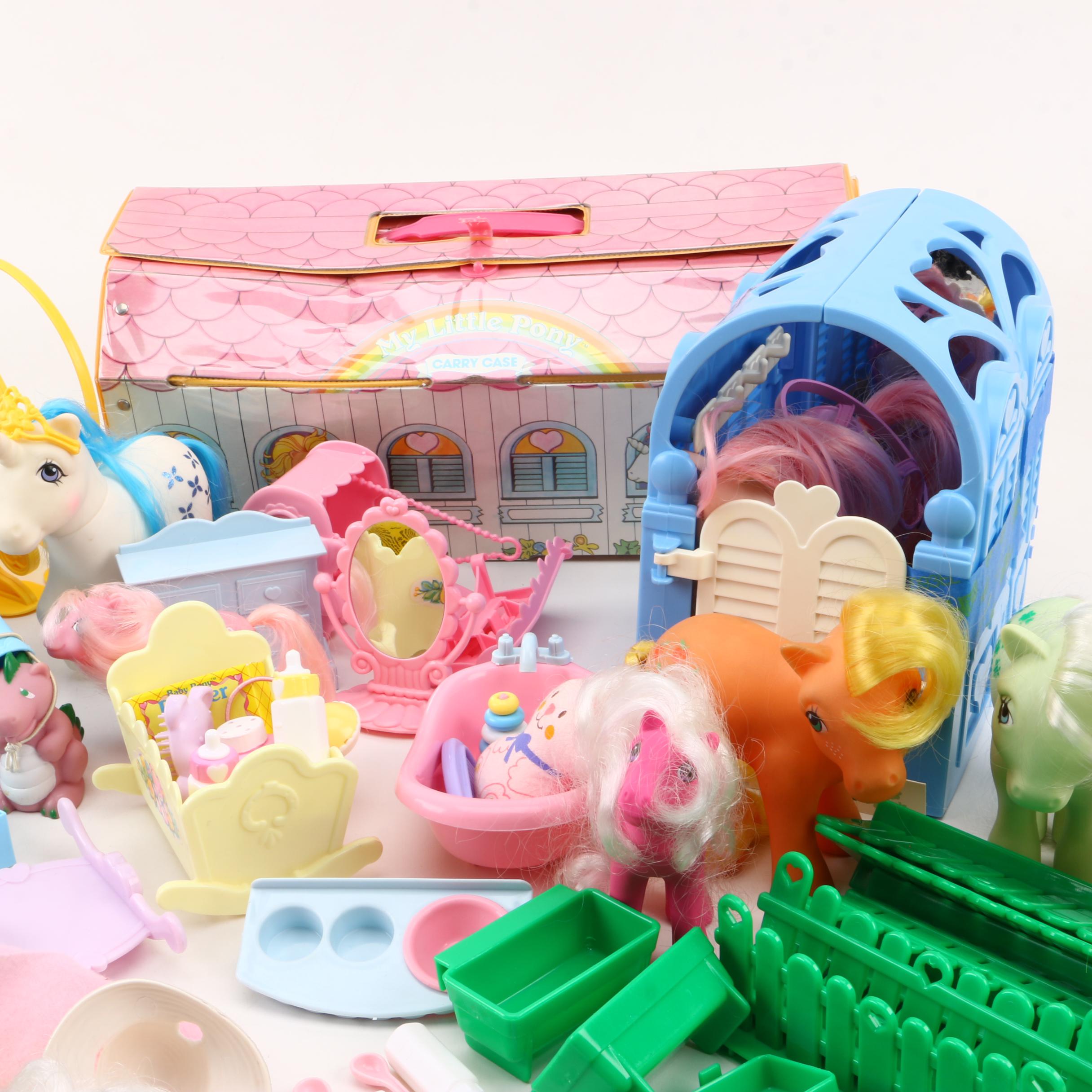 Vintage Hasbro "My Little Pony" Dolls and Accessories