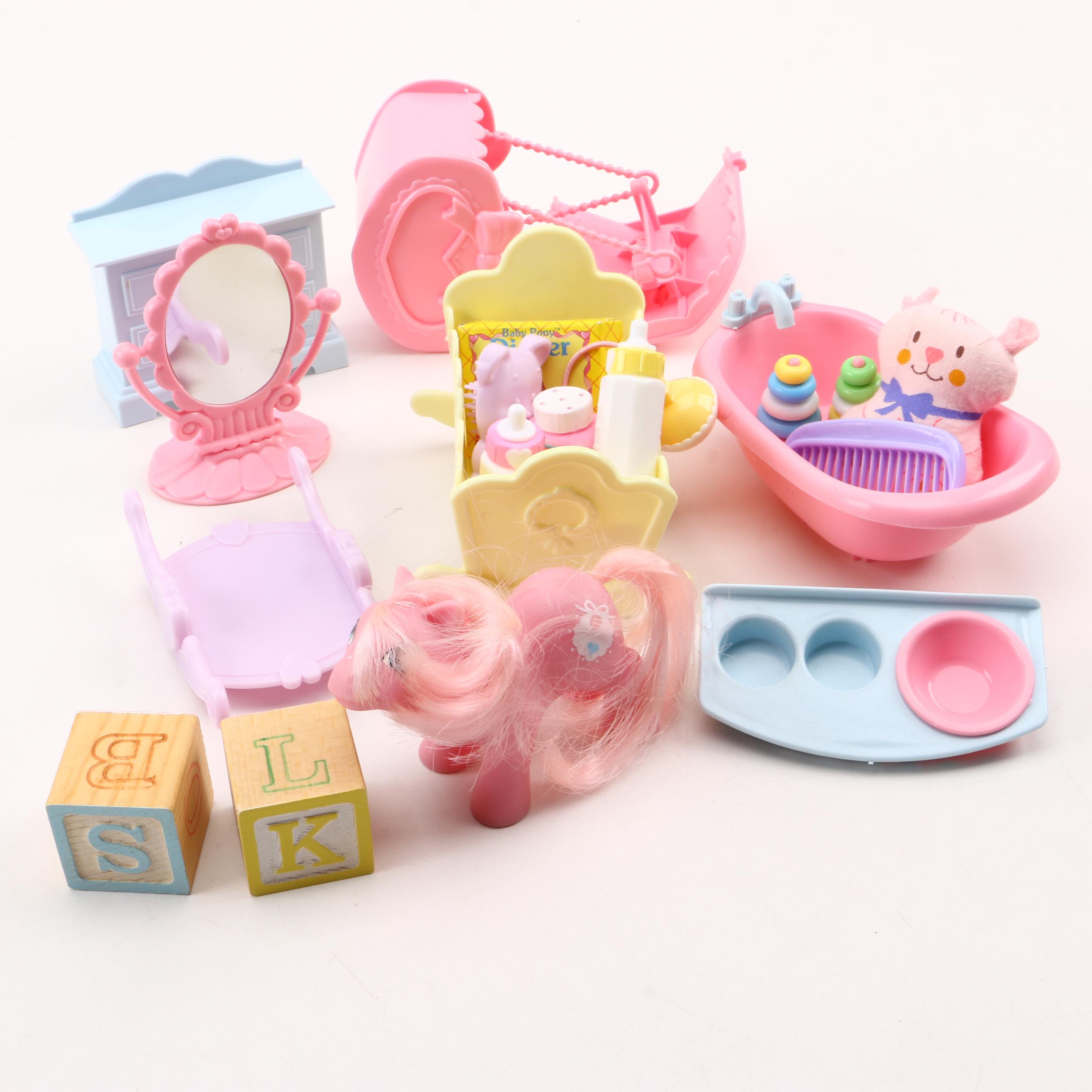 Vintage Hasbro "My Little Pony" Dolls and Accessories