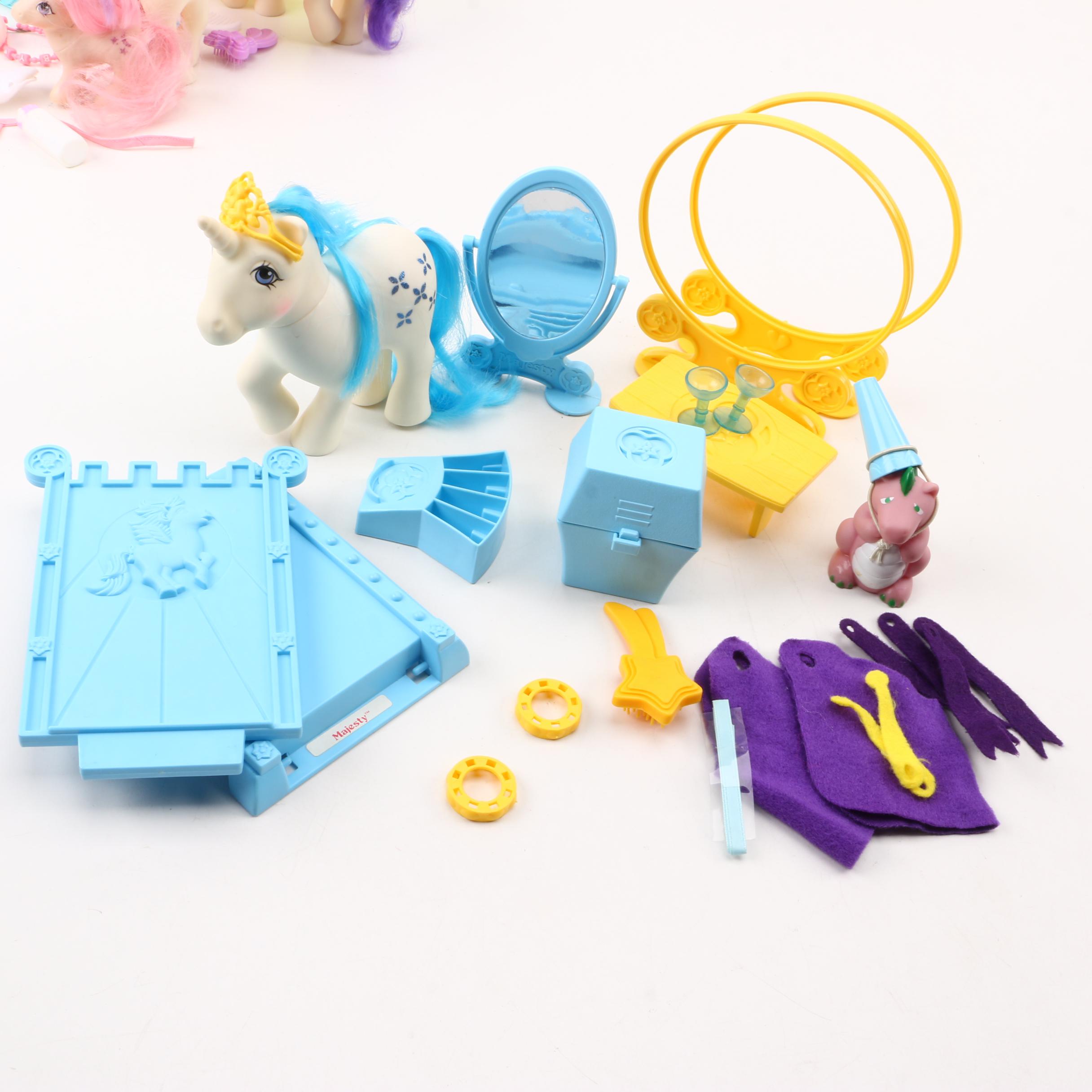 Vintage Hasbro "My Little Pony" Dolls and Accessories