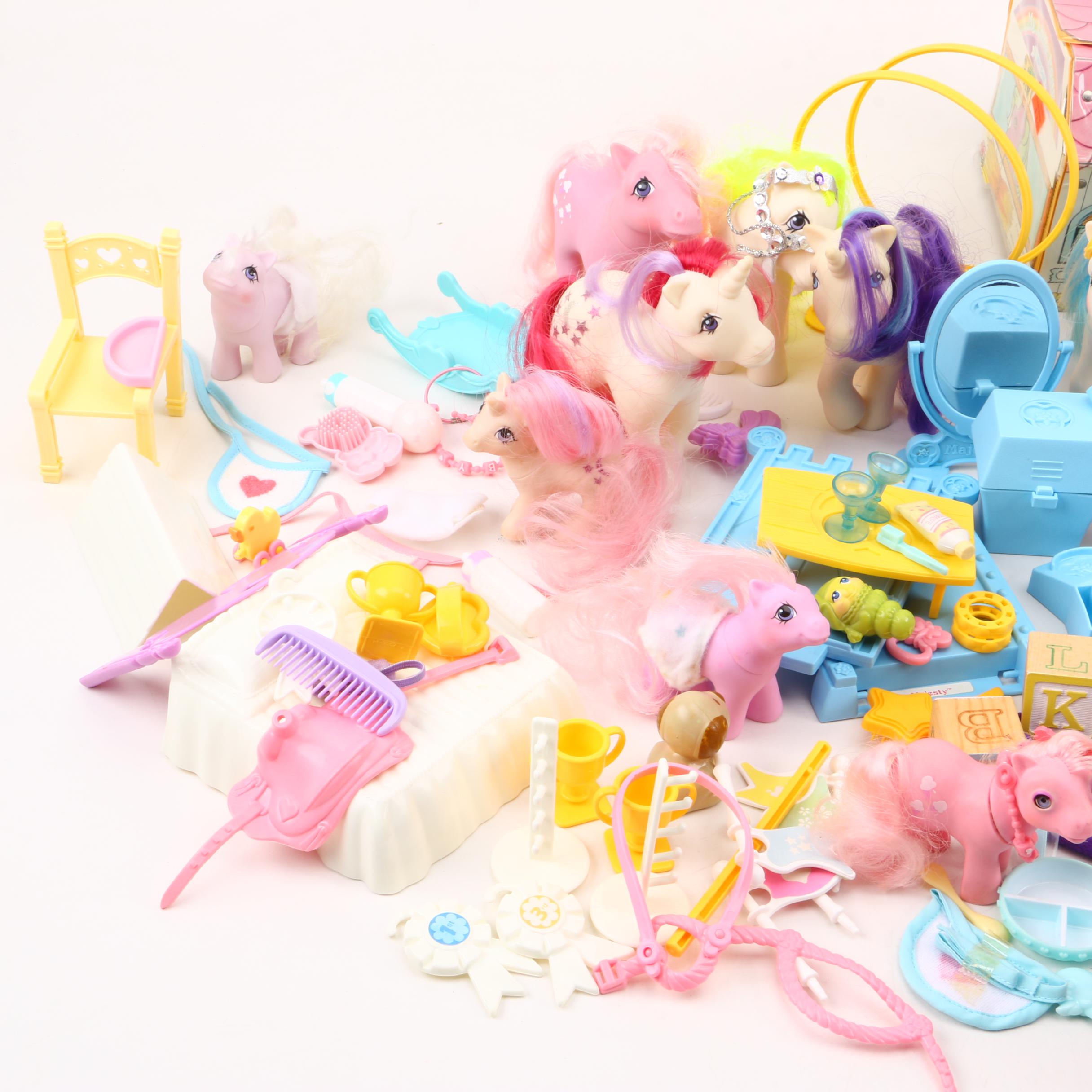 Vintage Hasbro "My Little Pony" Dolls and Accessories