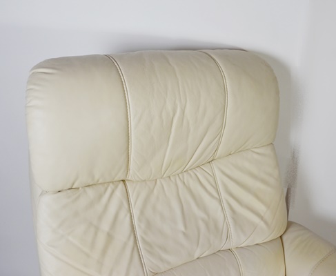 Palliser Furniture Leather Recliner Chair and Ottoman