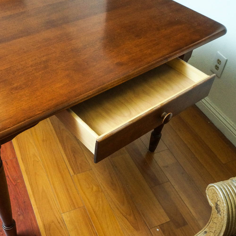 Farm Style Maple Dining Table with Drawers