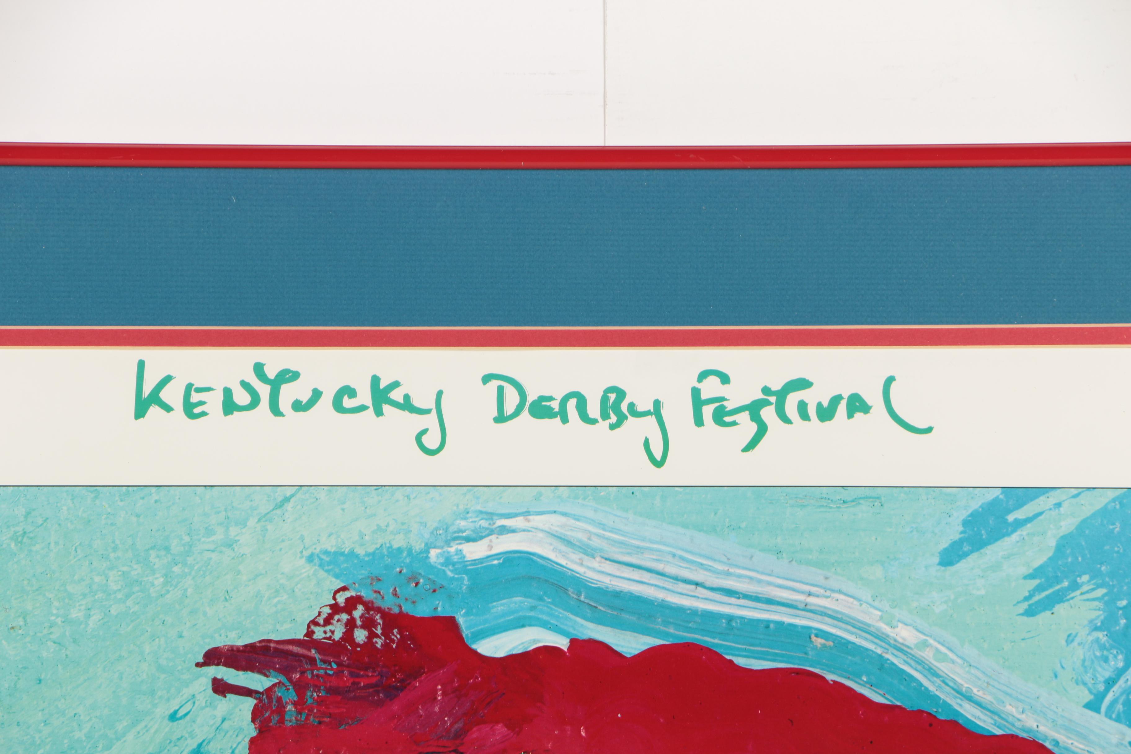 Peter Max Offset Lithograph Poster for the 1981 Kentucky Derby Festival