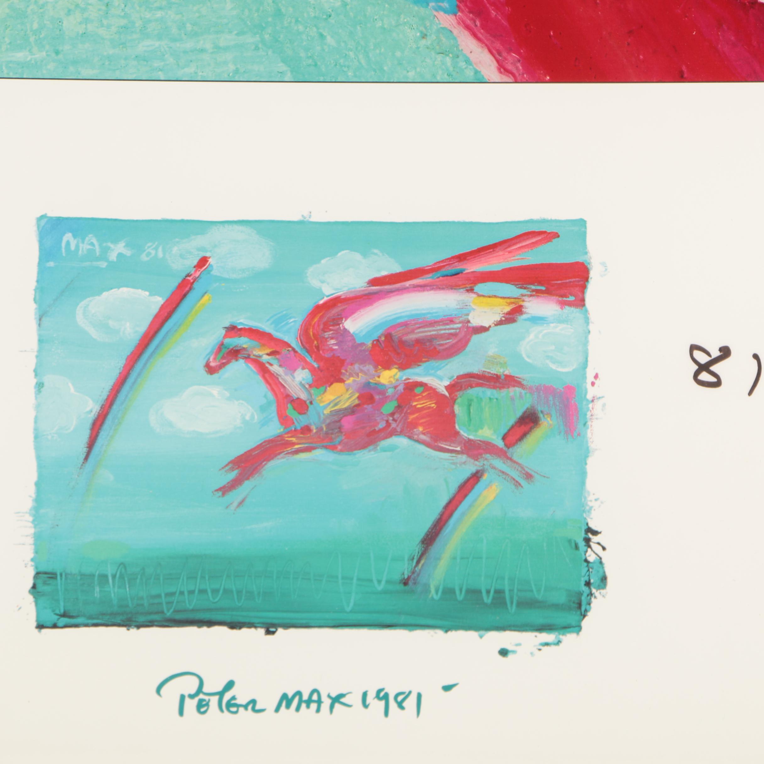 Peter Max Offset Lithograph Poster for the 1981 Kentucky Derby Festival