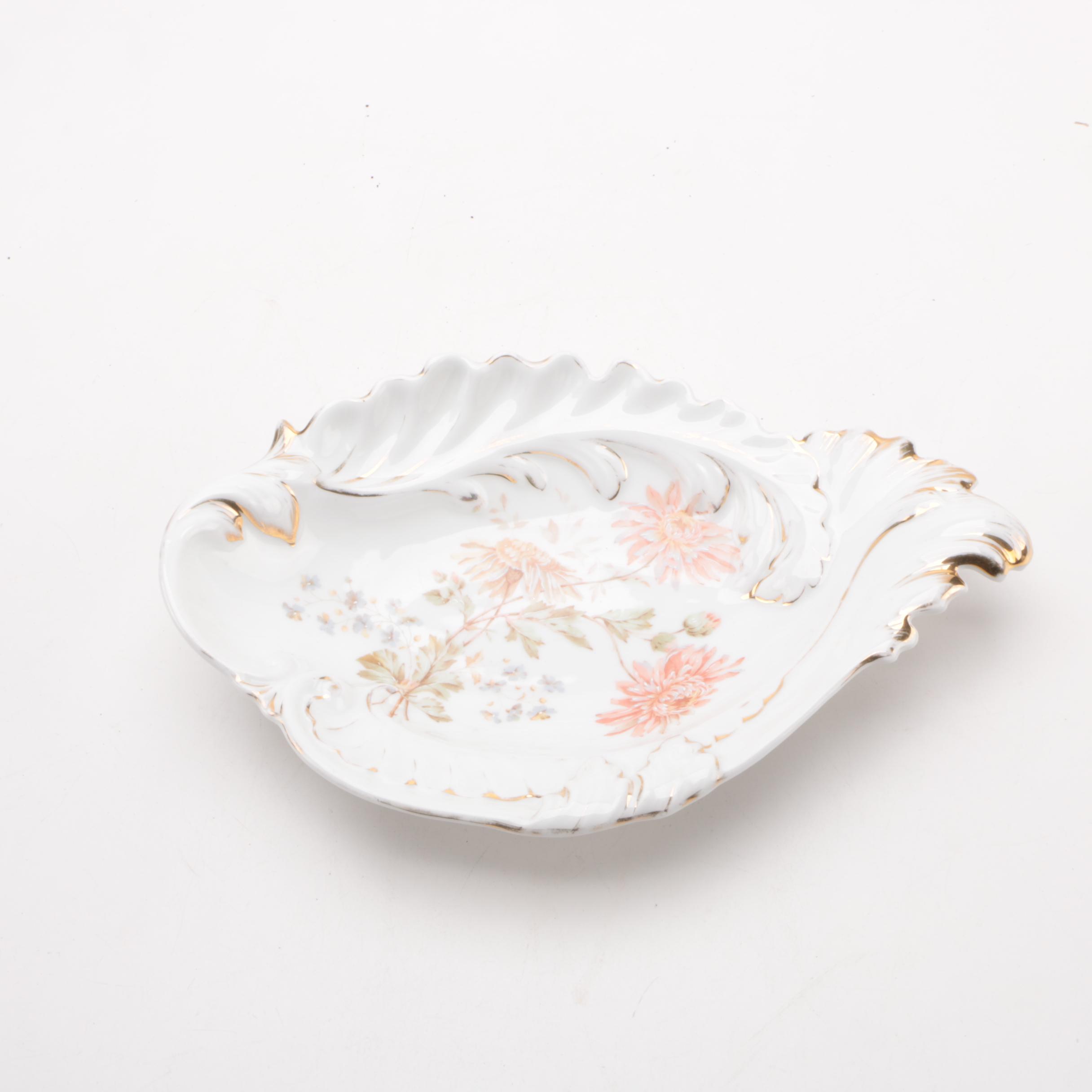 Antique C. Tielsch & Co. Porcelain Dish ca. 1900