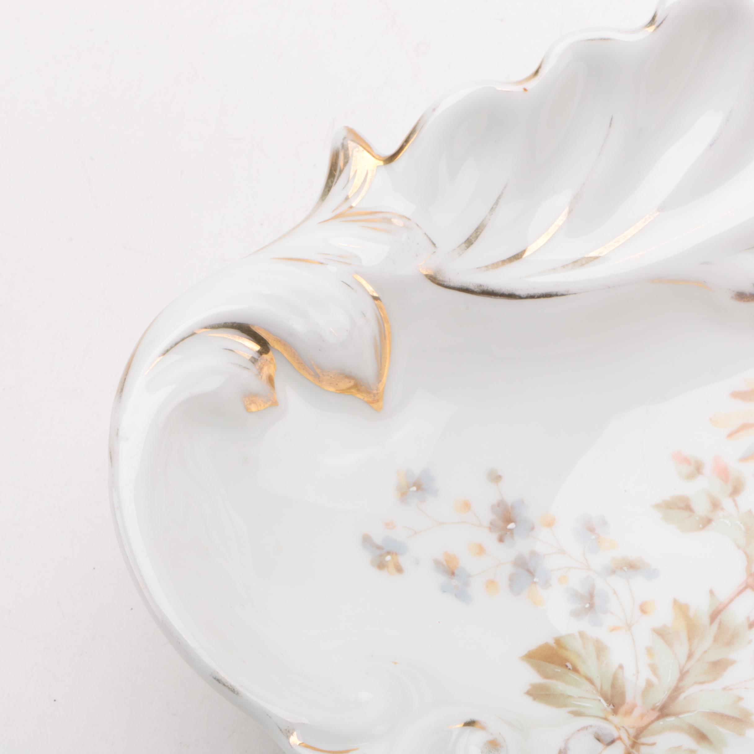 Antique C. Tielsch & Co. Porcelain Dish ca. 1900