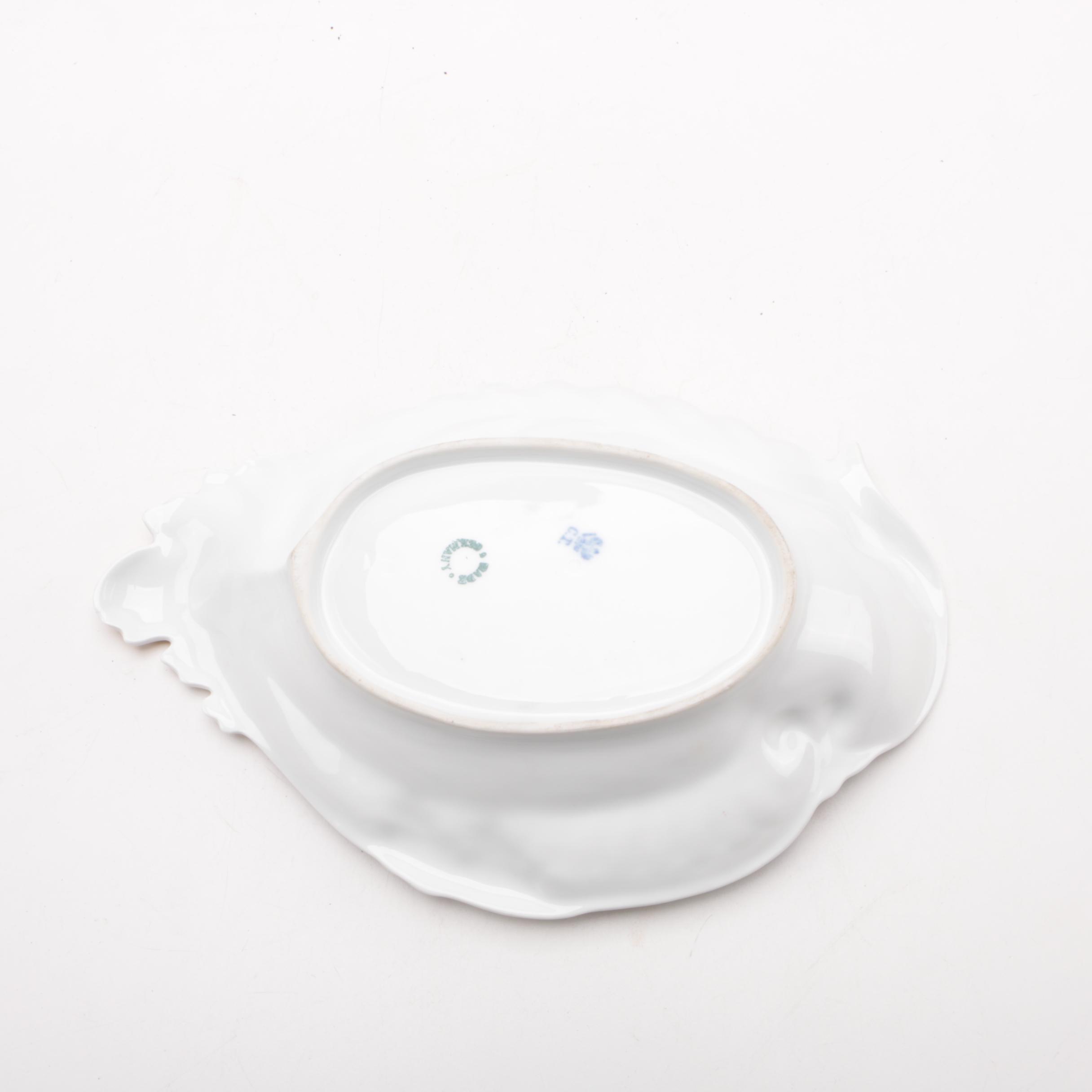 Antique C. Tielsch & Co. Porcelain Dish ca. 1900