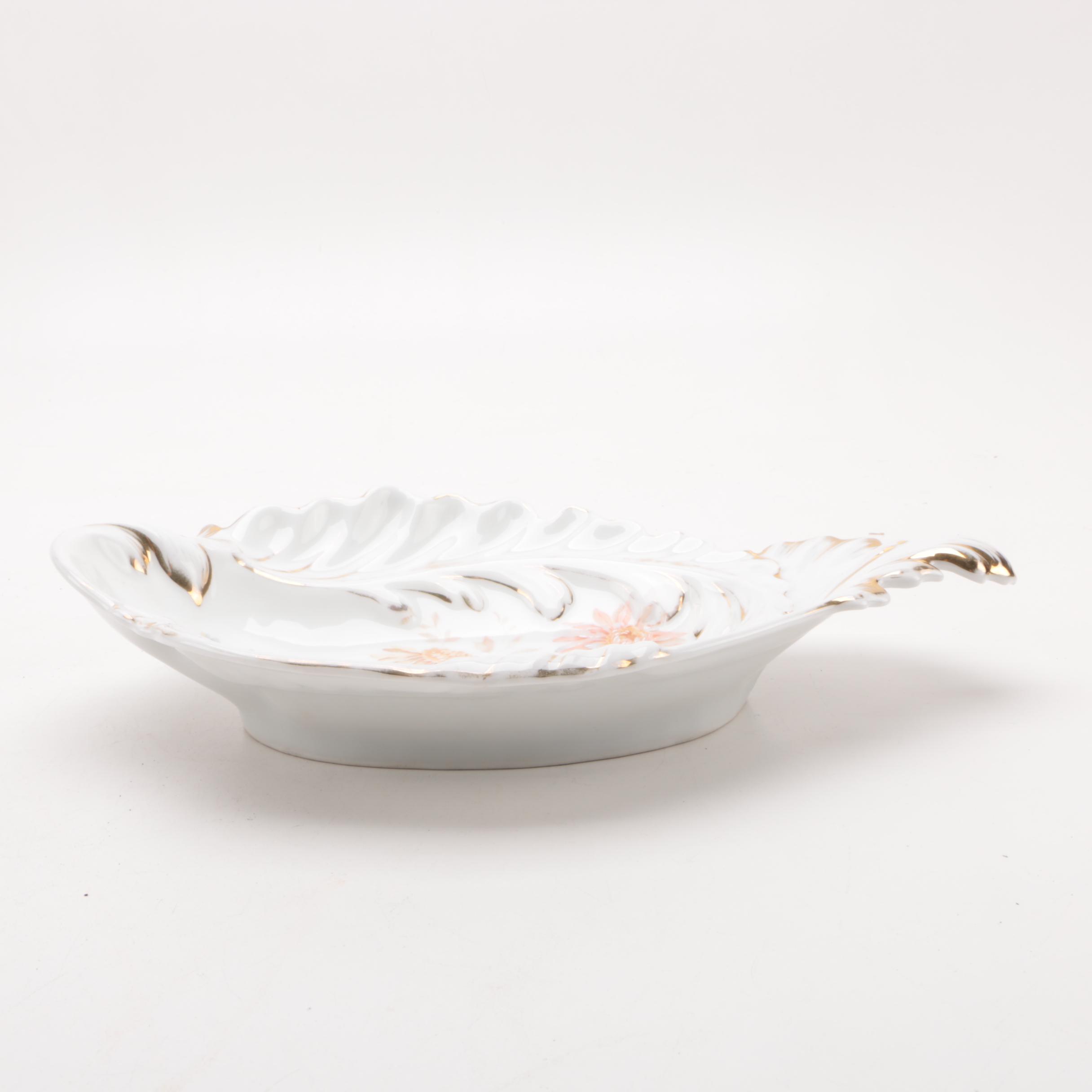 Antique C. Tielsch & Co. Porcelain Dish ca. 1900