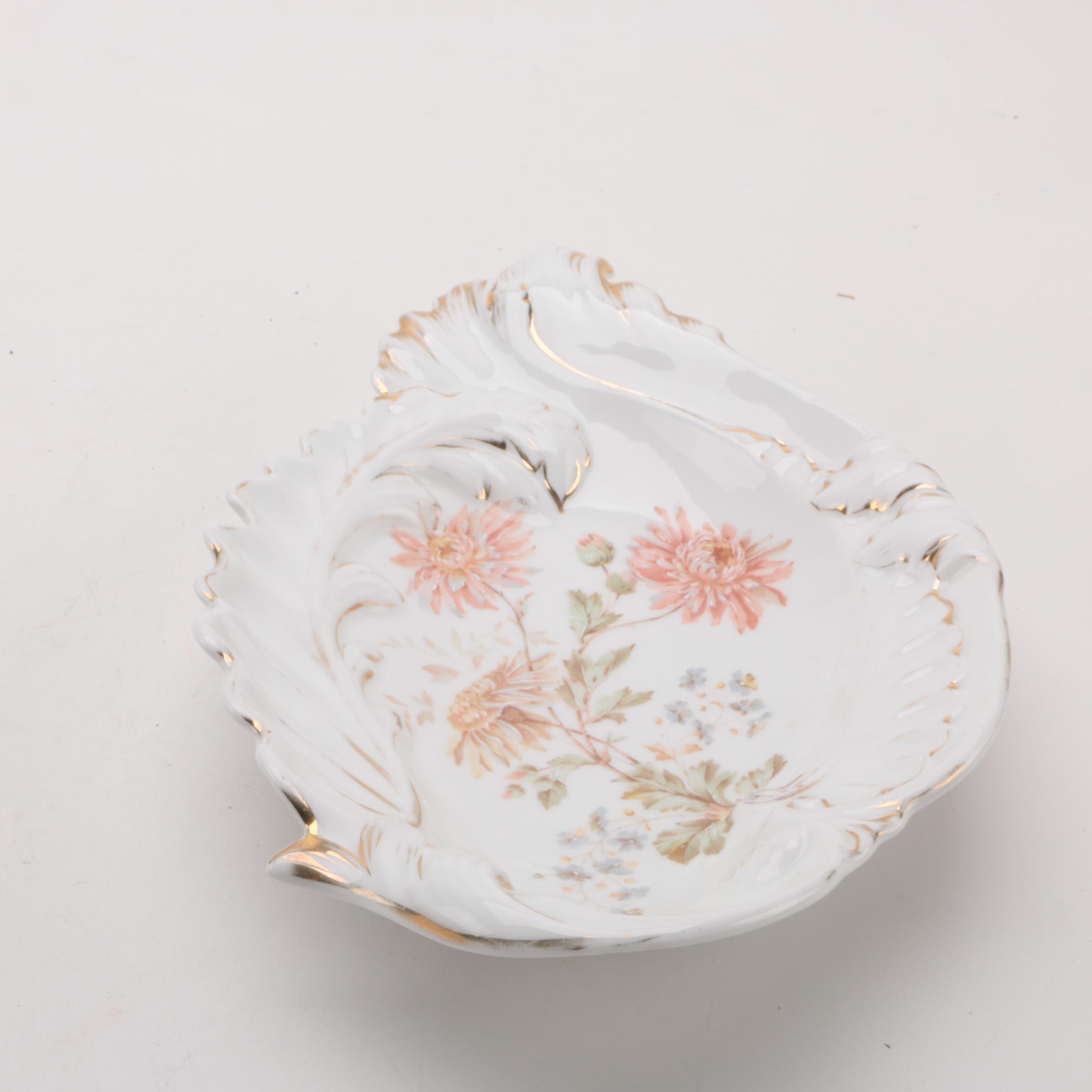 Antique C. Tielsch & Co. Porcelain Dish ca. 1900